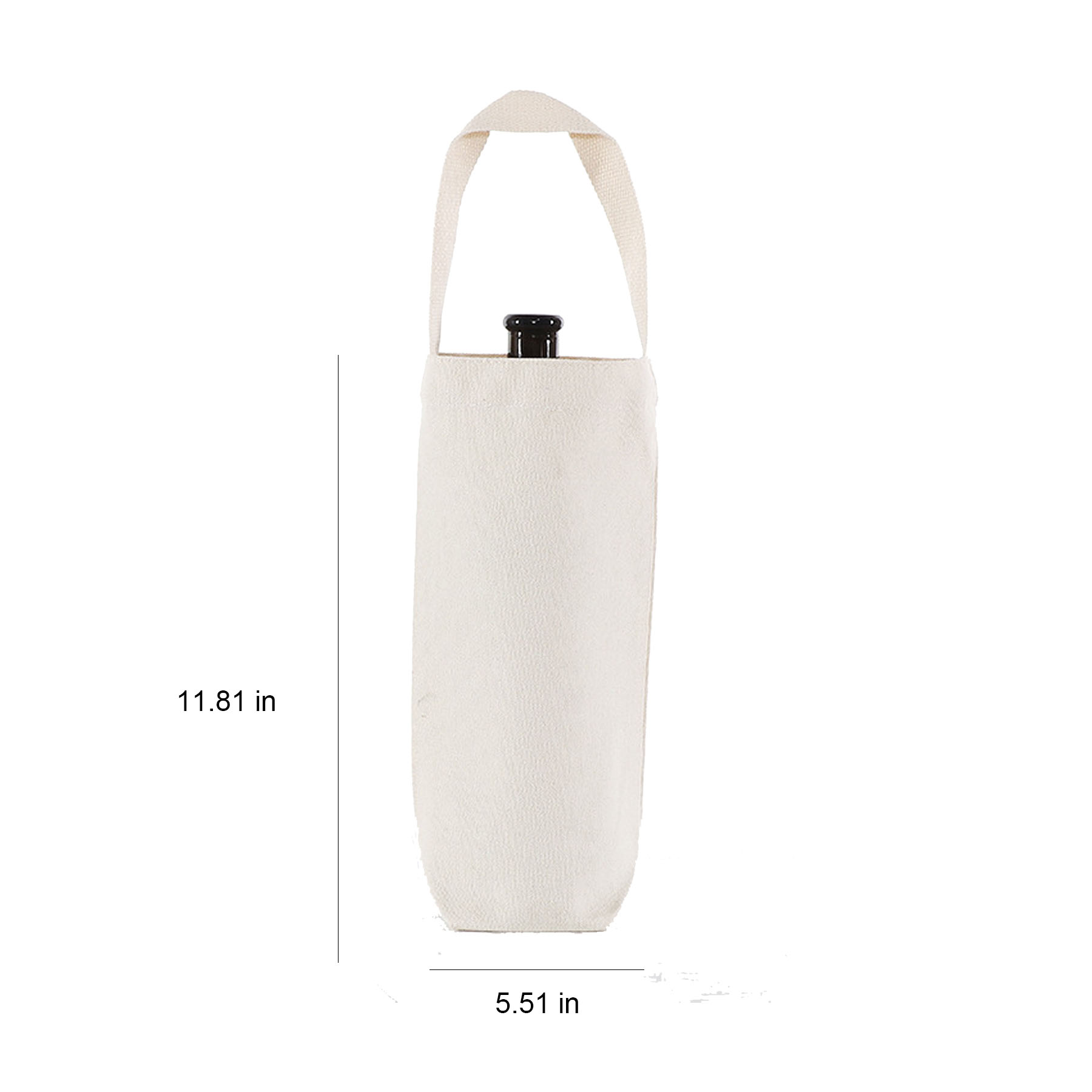 Canvas Wine Tote Bag, custom tote bag with logo imprint 5