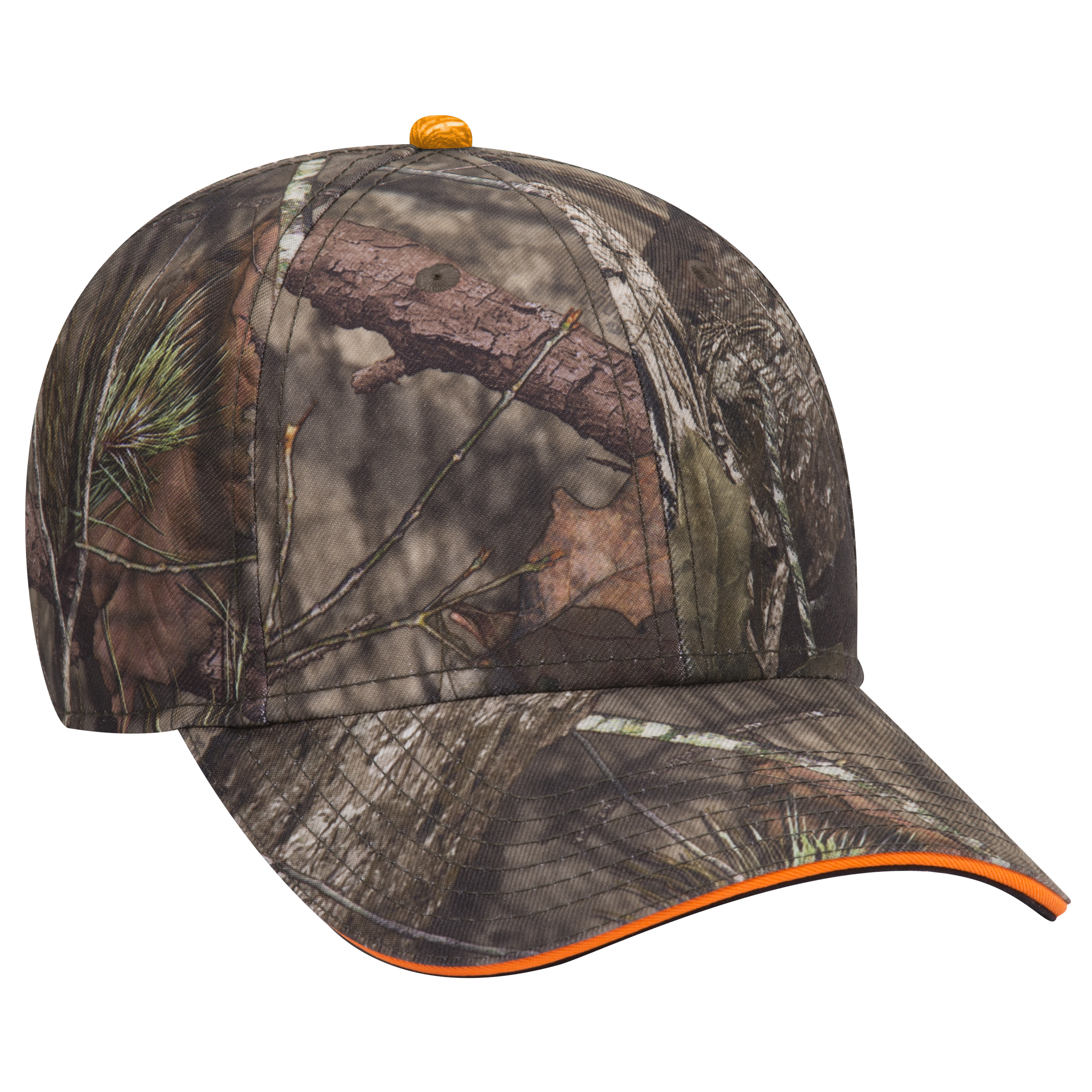 OTTO CAP® Mossy Oak Camouflage Sandwich Visor 6 Panel Low Profile Baseball Cap 6