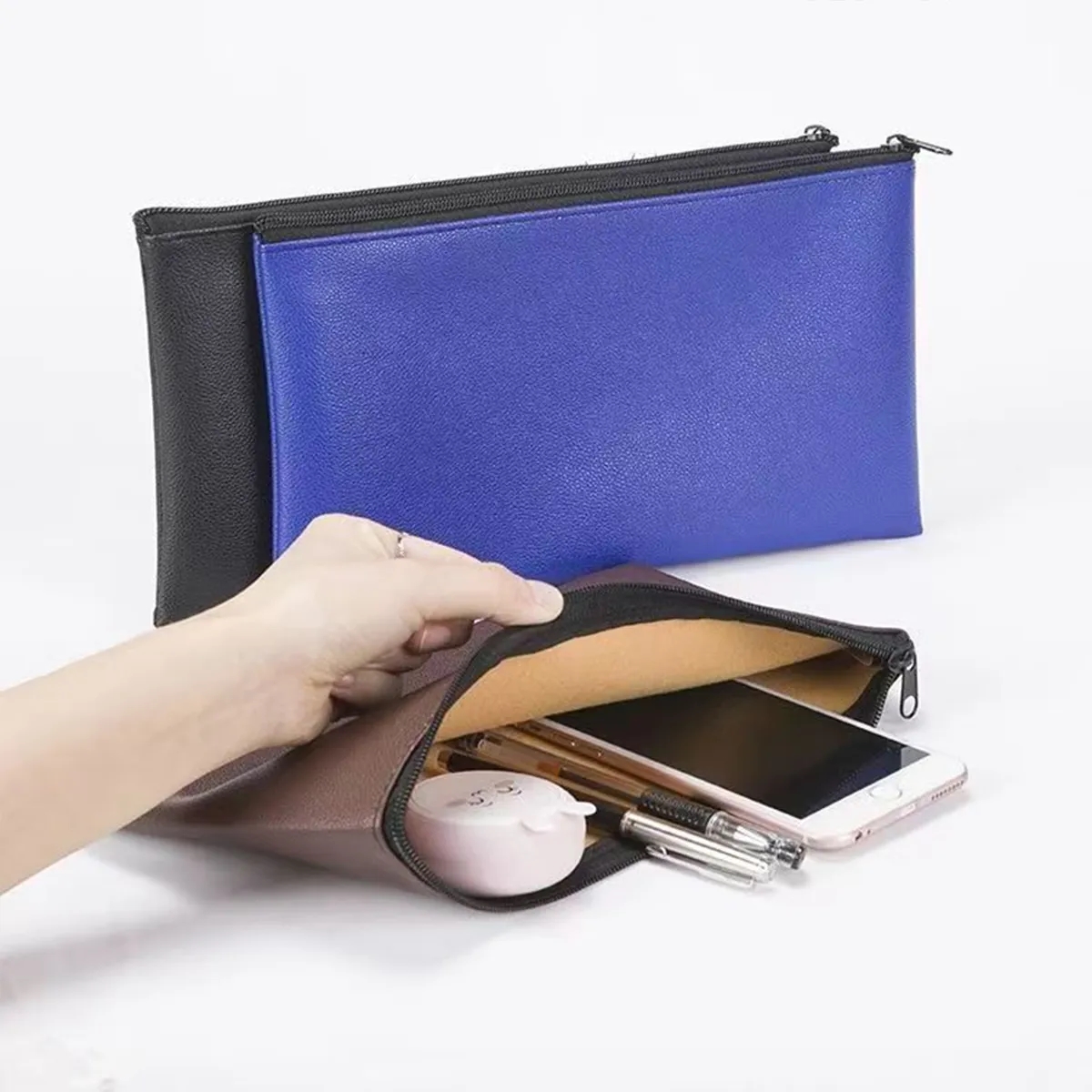 Compact Document Holder Hand Bag Coin Purse Custom Pouch 3
