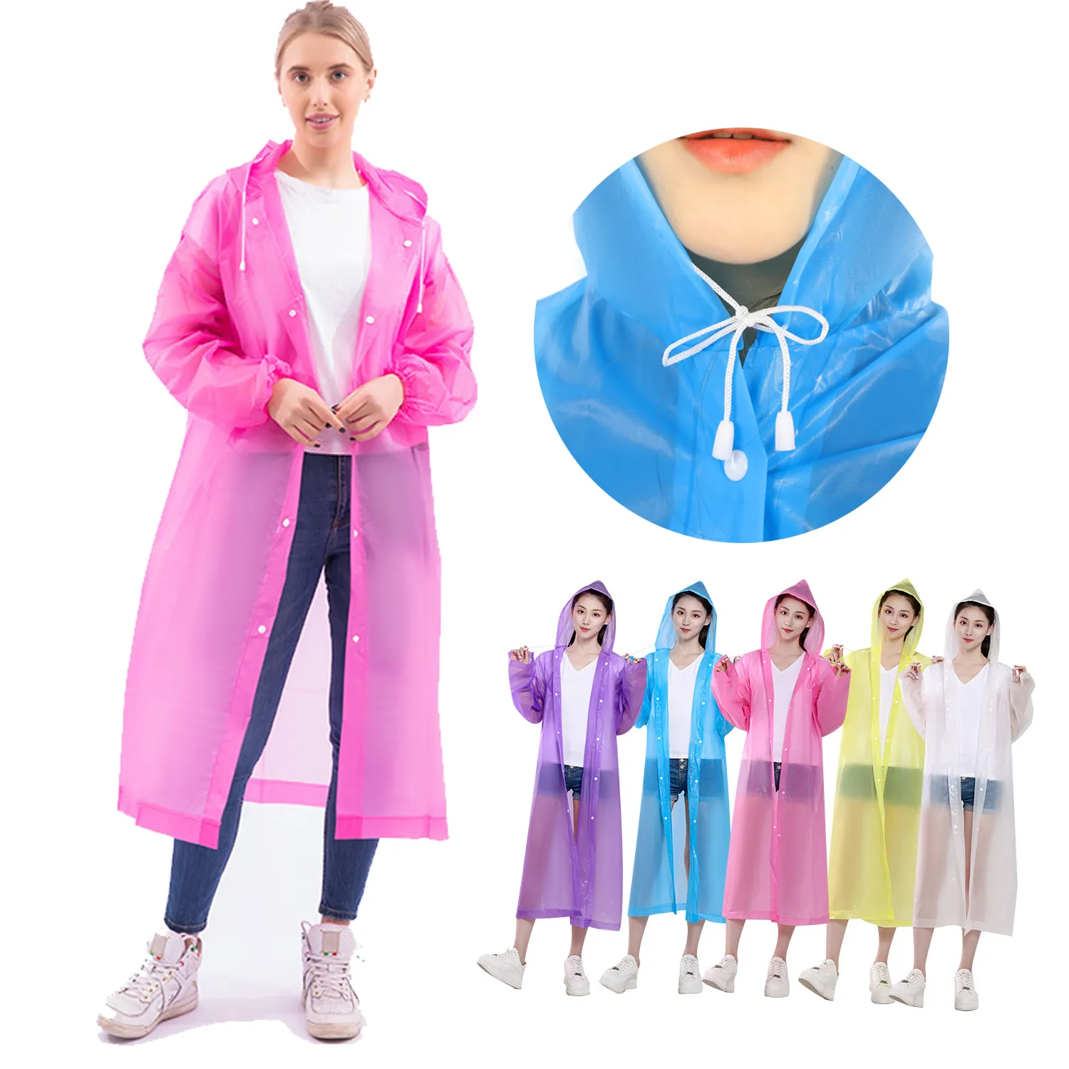 Reusable EVA Raincoat 1
