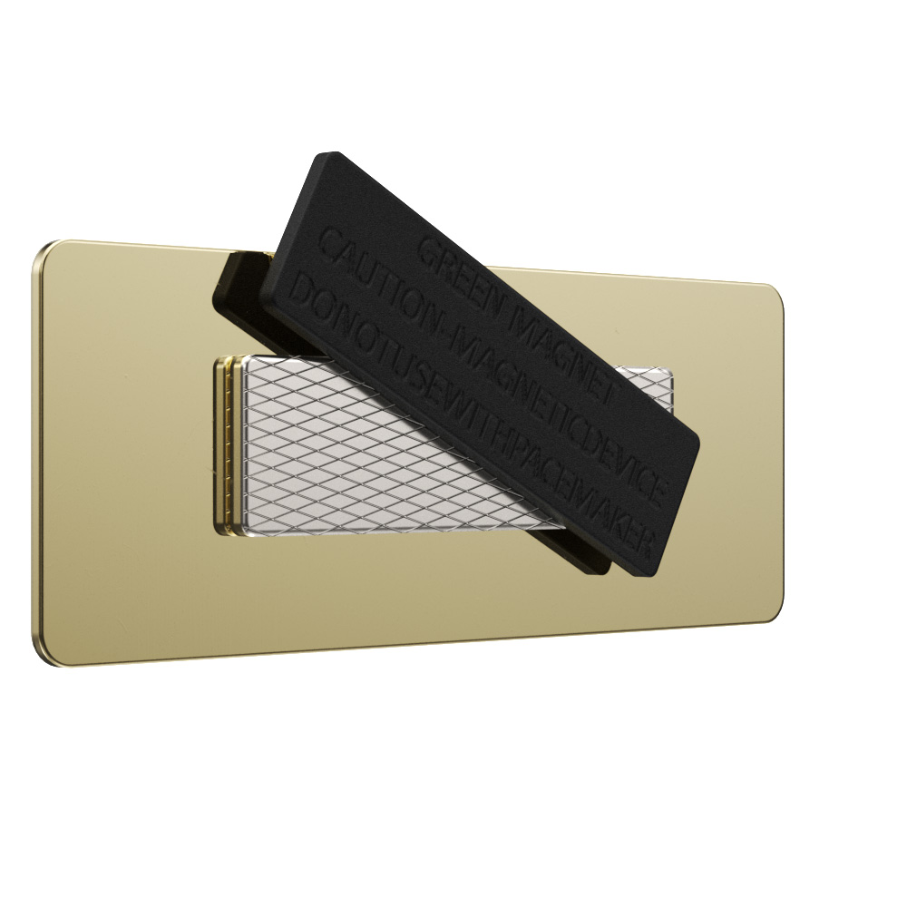 Texture Tone® Rectangle Metal Name Badge (3" x 1-1/4") 1