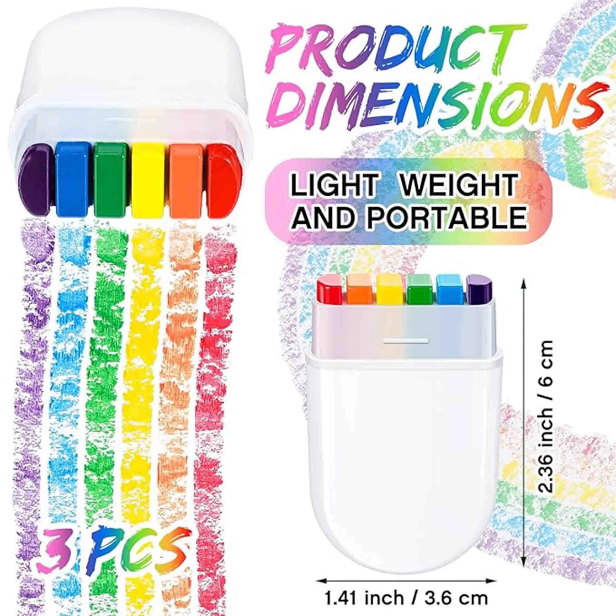 Vibrant Rainbow Fan Brush for Face and Body Painting 2