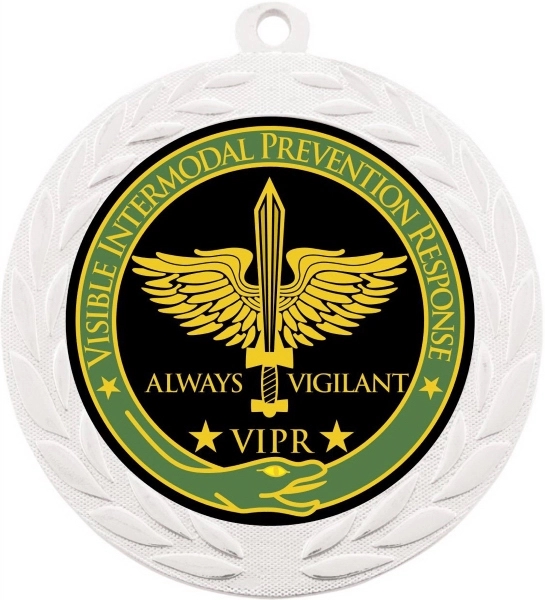 2 3/4" Bright Silver Insert Medal 7