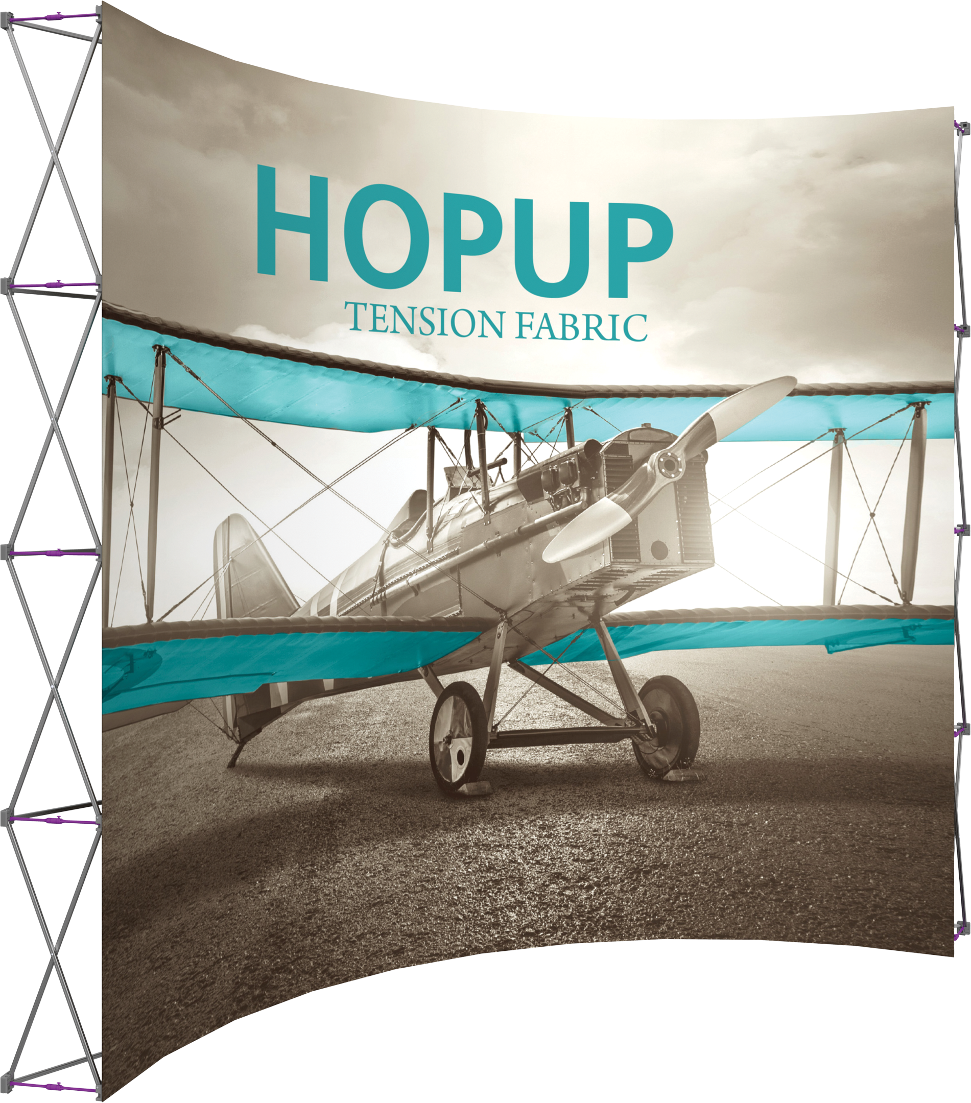 Hopup 13ft Extra Tall Curved Display & Front Graphic