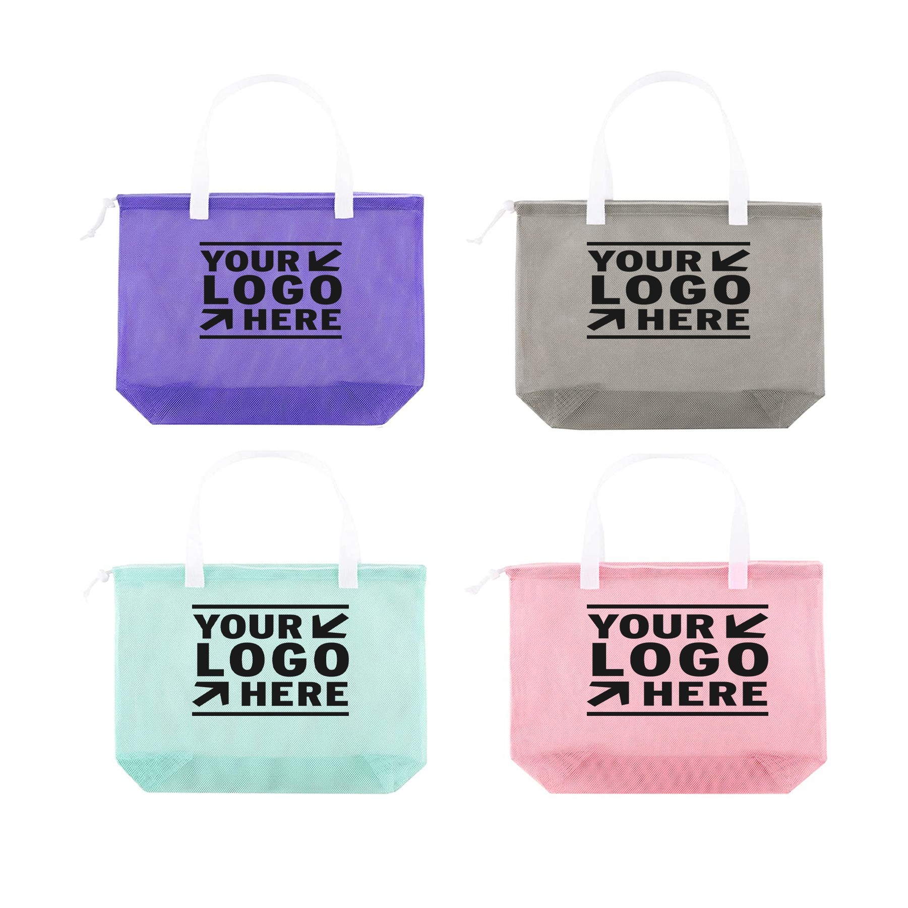 16.5 x 4.3 x 24 Inches Cute Mesh Tote Plool Bag 2