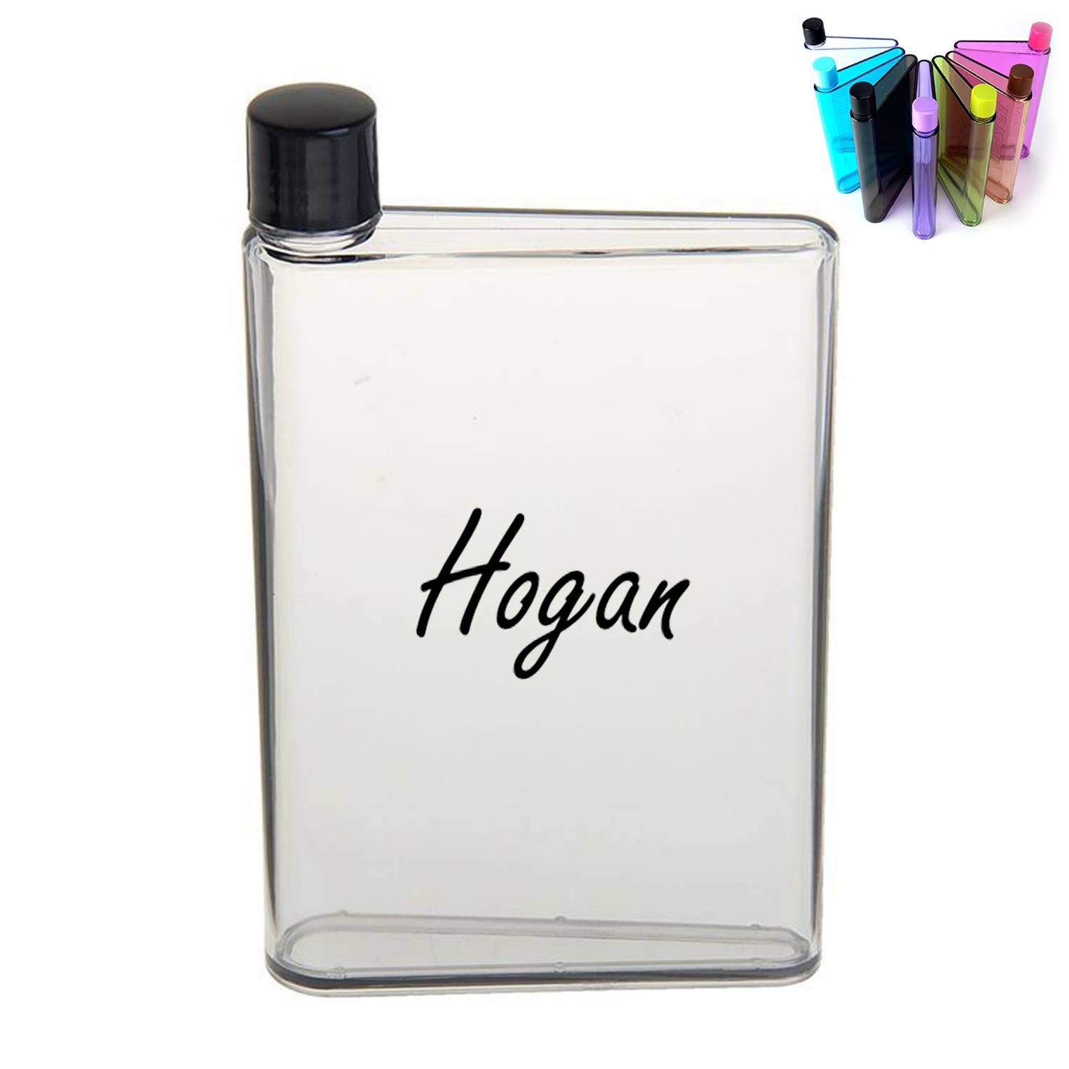 Flat Clear Outdoor Sports Drinking Customized Water Bottle