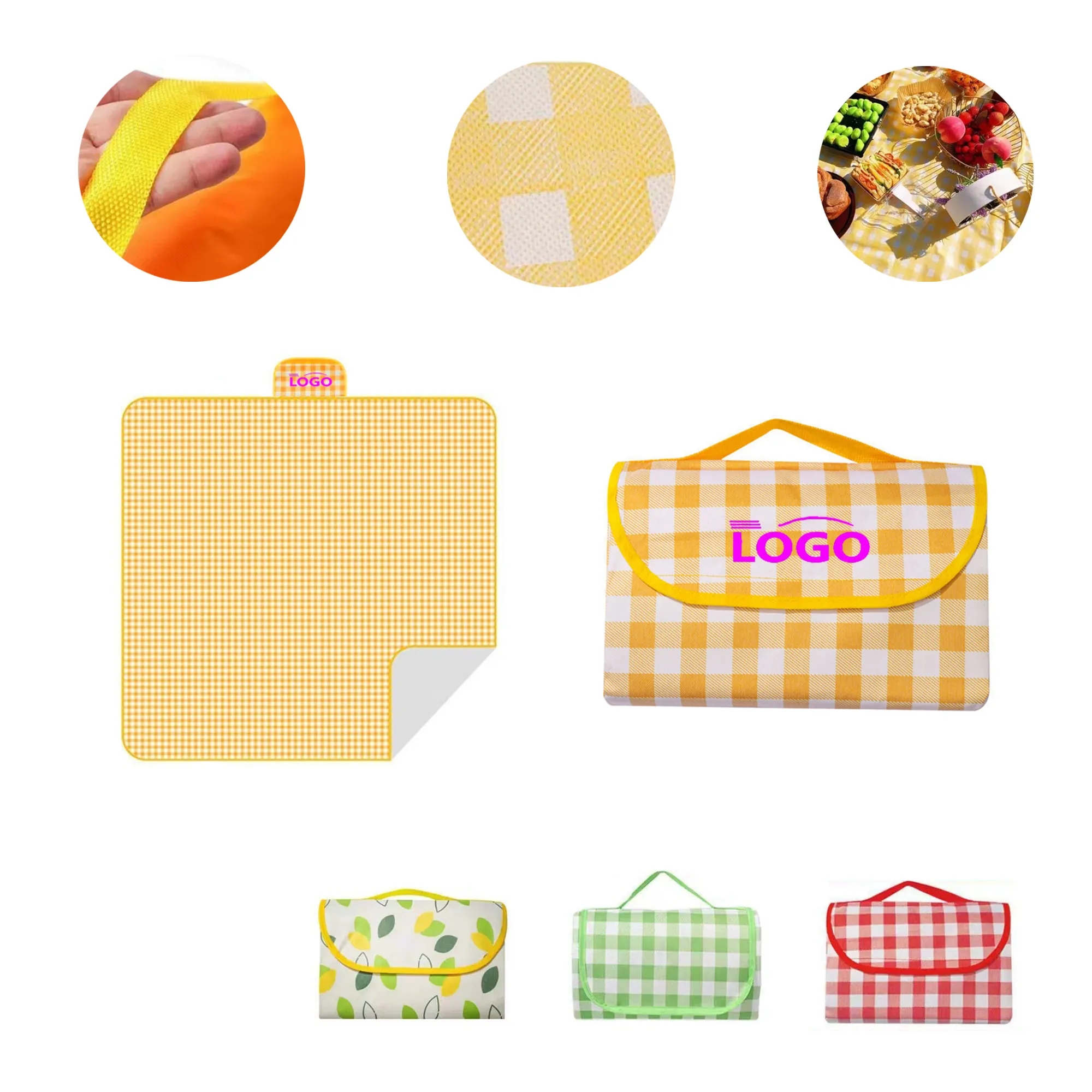 MOQ100 Outdoor Picnic Mat Waterproof Camping Beach Blanket 8