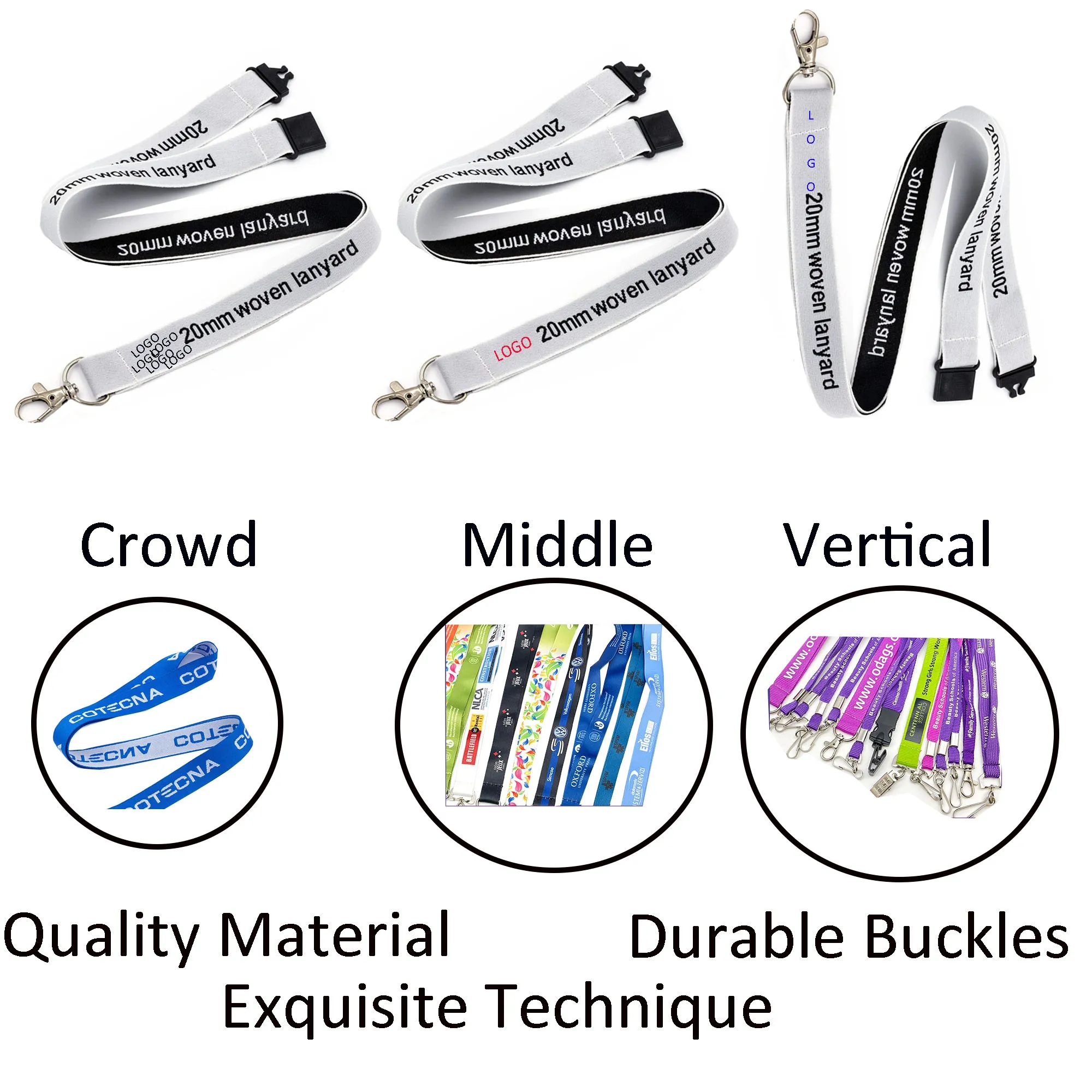 35"L x 0.79"W Lanyard Lace Ribbon 2