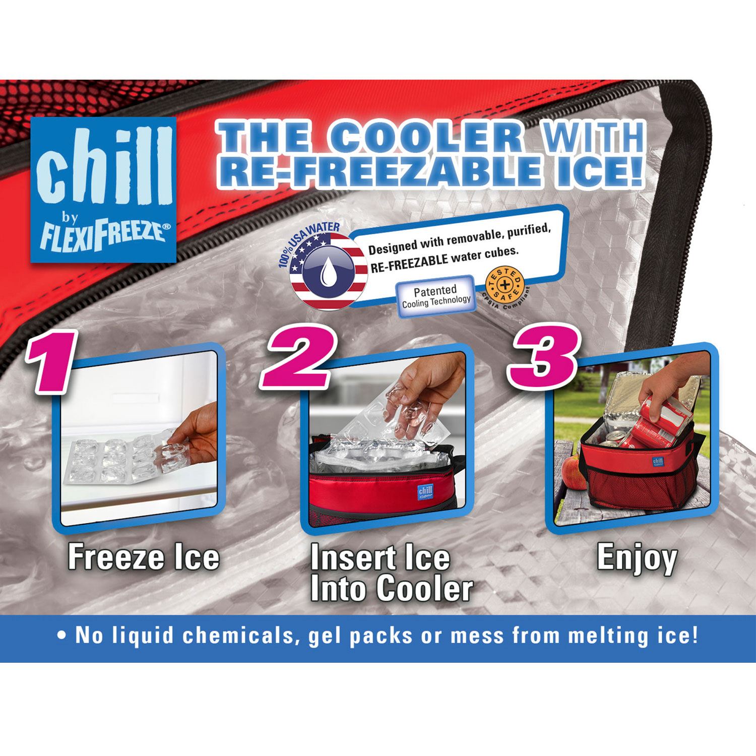 Chill by FlexiFreeze® 12-Can Cooler 8