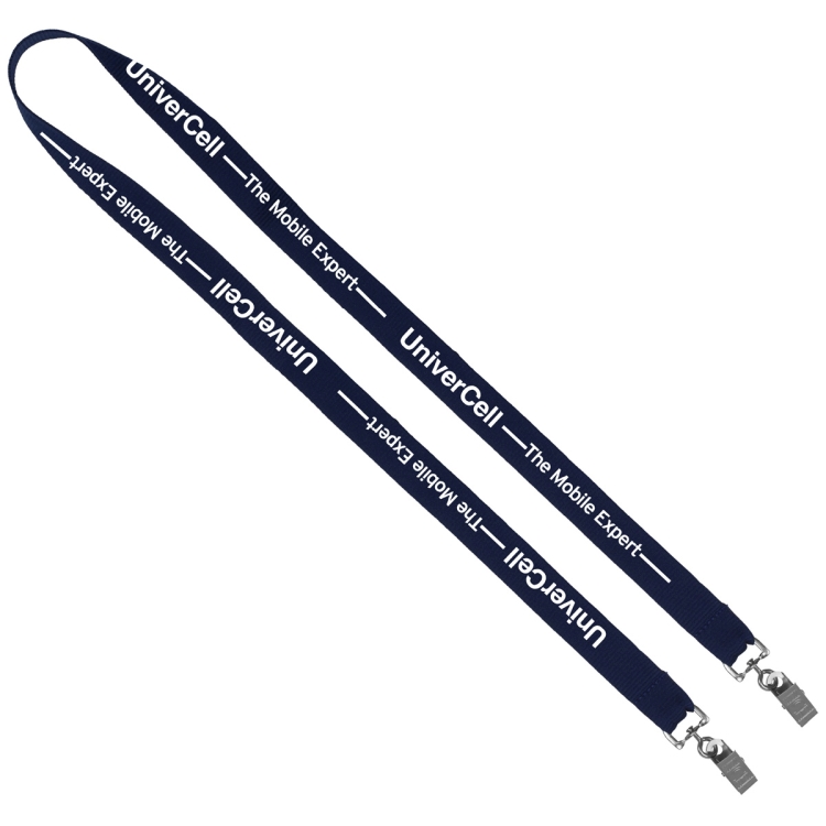 "CULVER" 3/4" Width Dual Attachment Silkscreen Polyester Lanyard 6