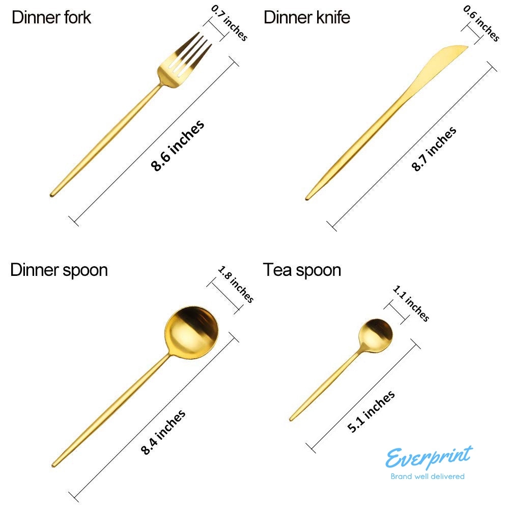4-Piece stainless Flatware Set 16