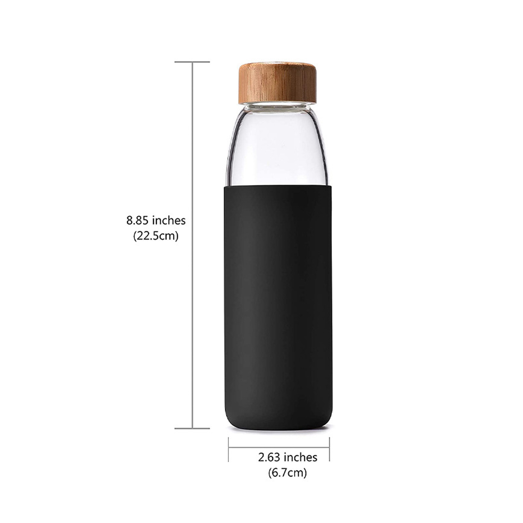 18 Oz Glass Water Bottles 3