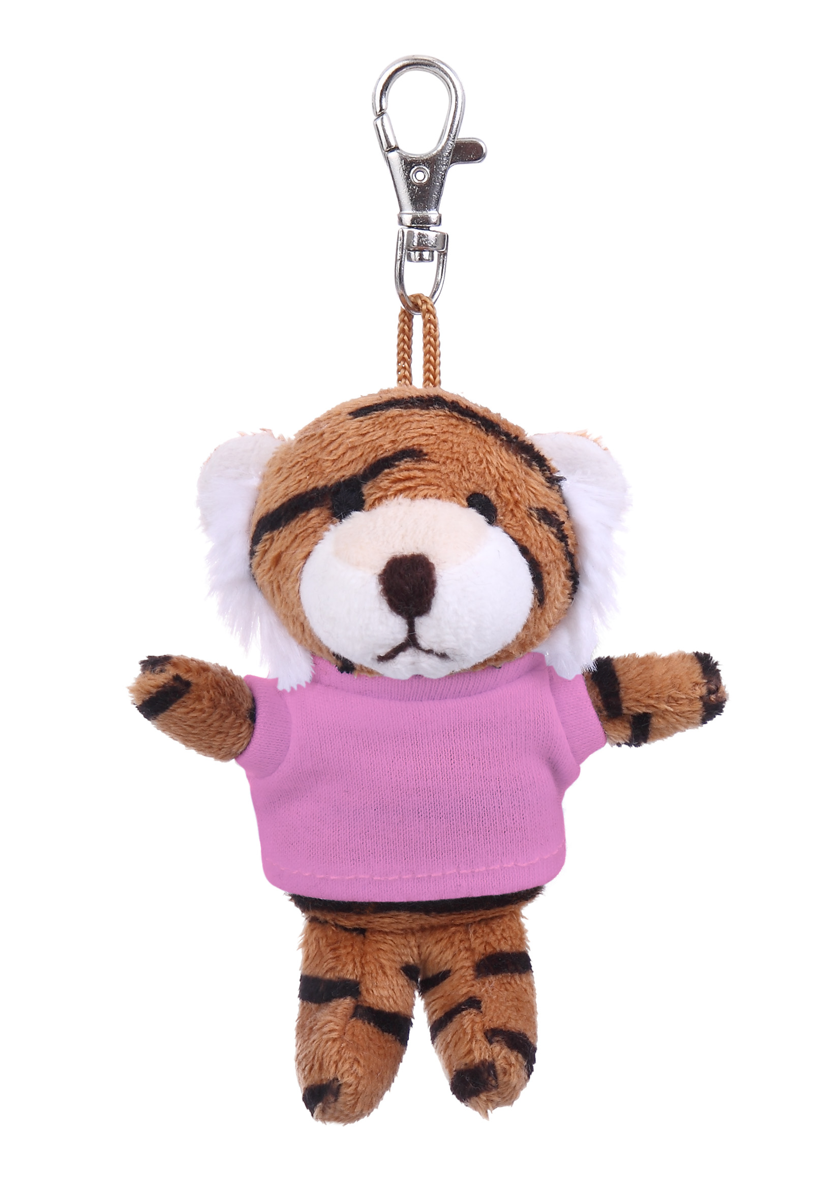 Soft Plush Tiger Keychain with Tee 2