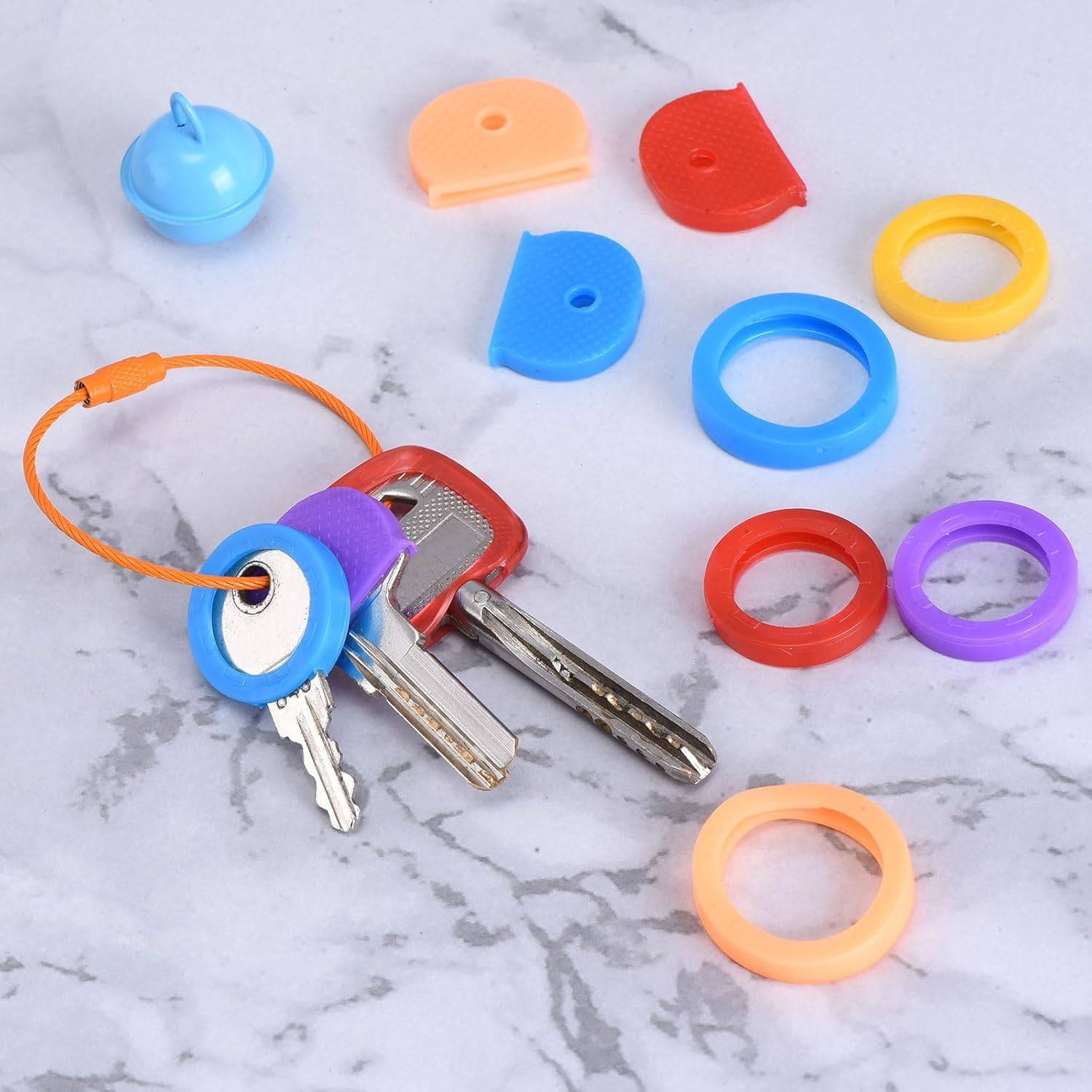 New cross-border colorful key rings of easy identification. 7