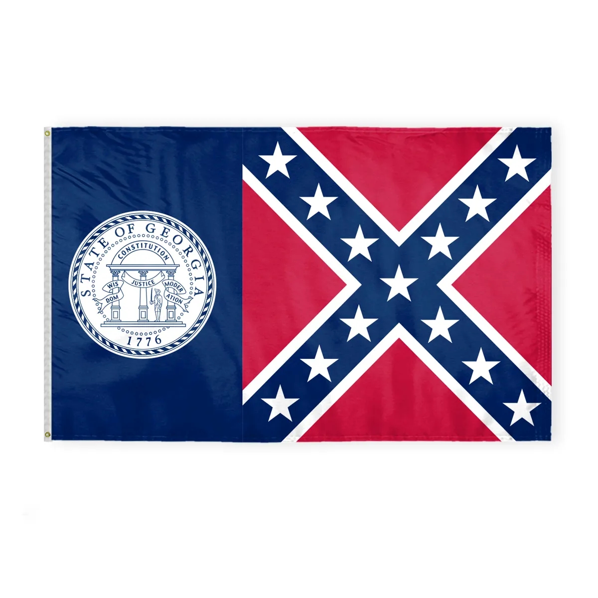 12"x18" to 8'x12' Georgia Until 2001 Nylon Flags 5
