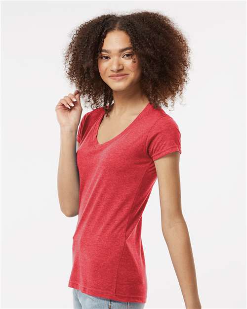 Women's Poly-Rich V-Neck T-Shirt - 244 28