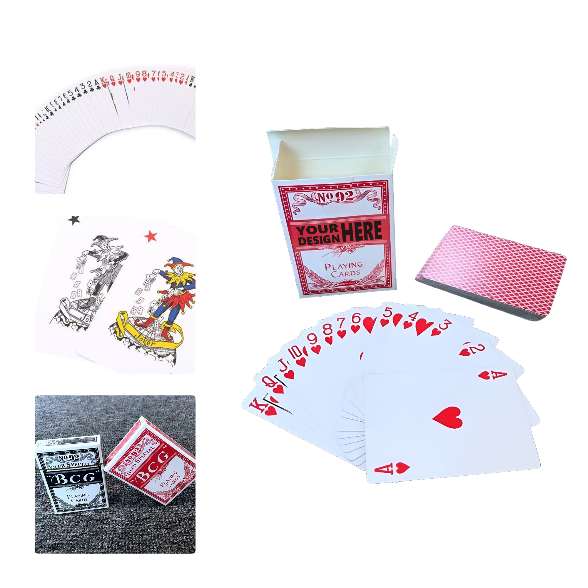MOQ 50 BCG Club Special Poker Playing Cards Set 2