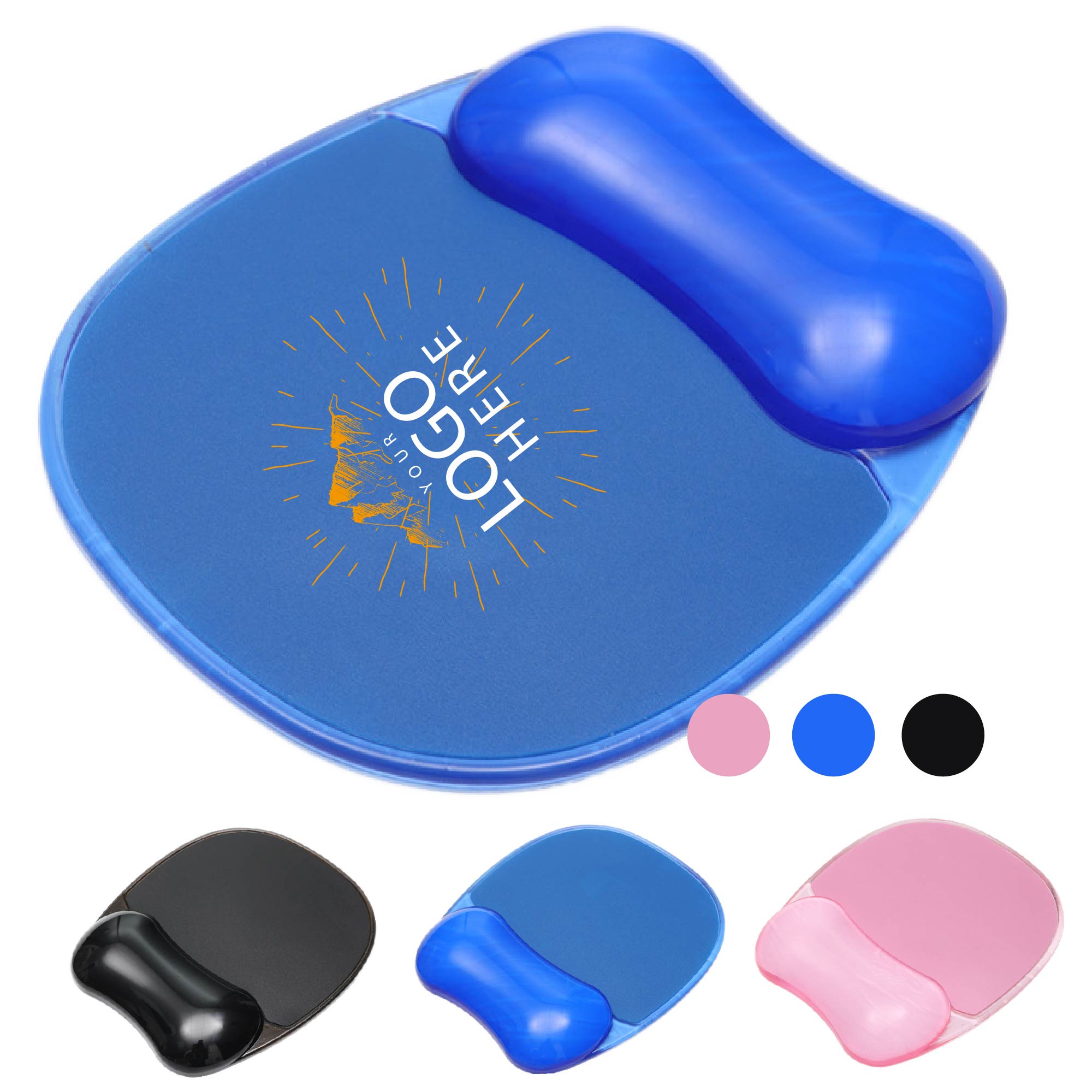 Full Color Ergonomic Mouse Pad with Wrist Rest 1