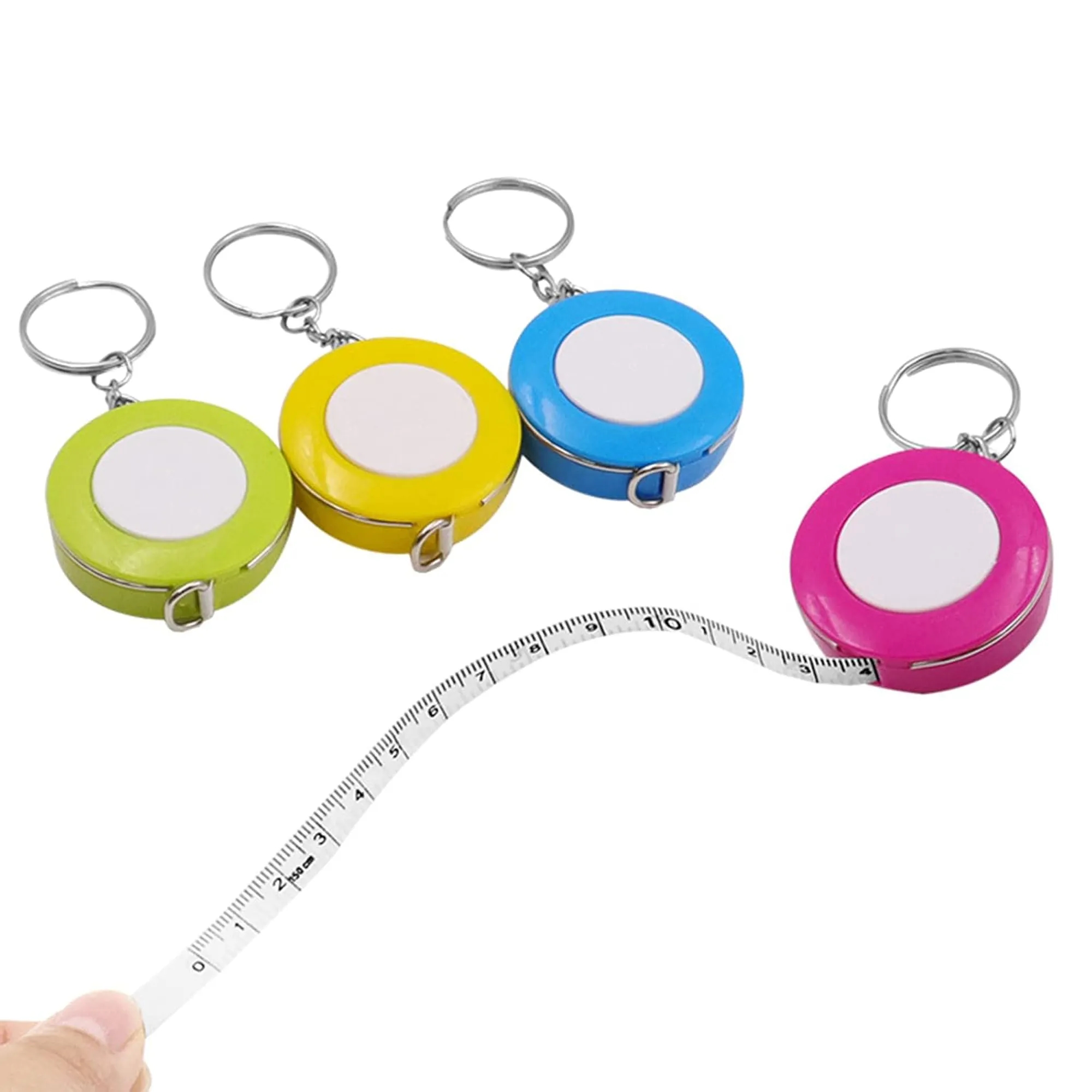 Small Tape Measure Keychains 5ft/ 1.5m Mini Retractable 7
