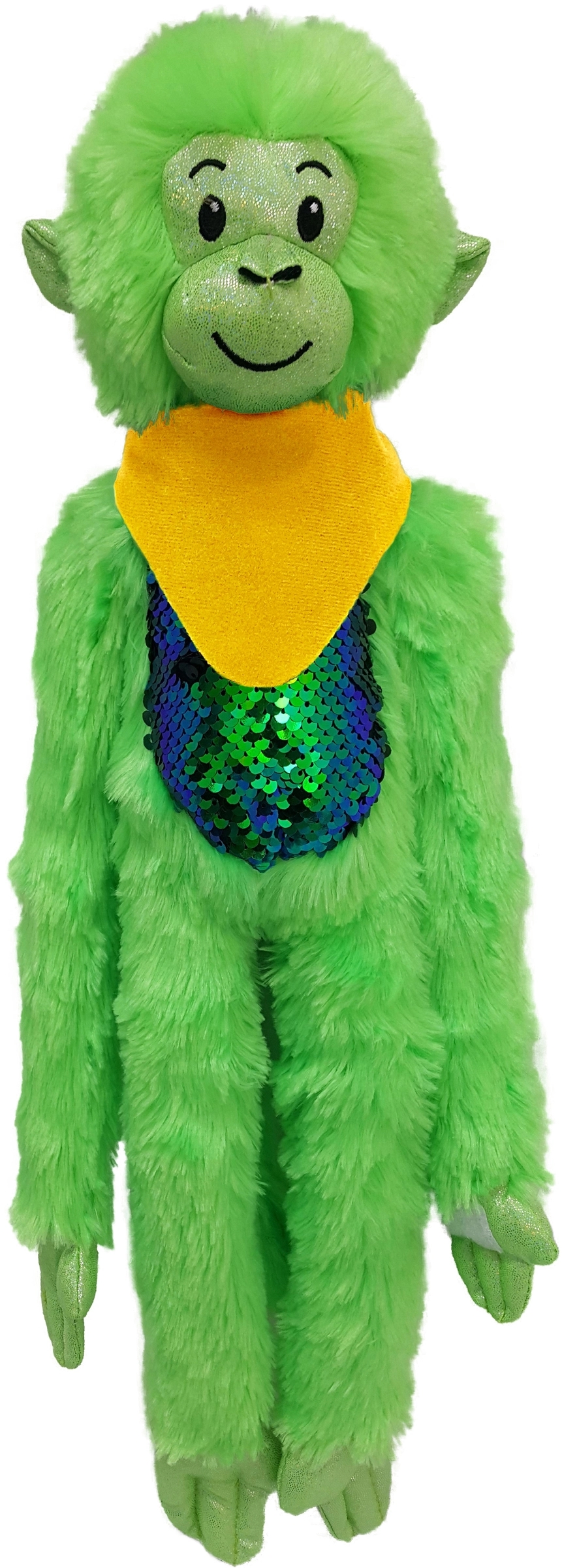 21" Green Spider Monkey with Sequins 11
