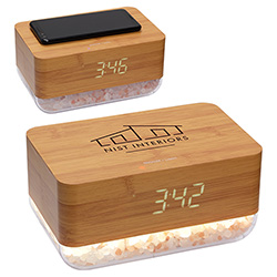 Sunrise Alarm Clock with Himalayan Salt Lamp + Wireless Charger 6
