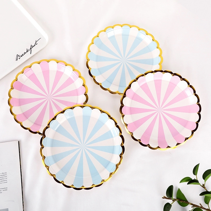 7" / 9" Disposable Party Picnic Salad Dessert Paper Plate 7