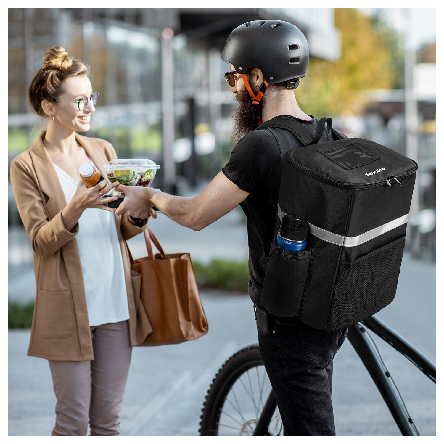 Double Shoulder Takeaway Thermal Backpack 4