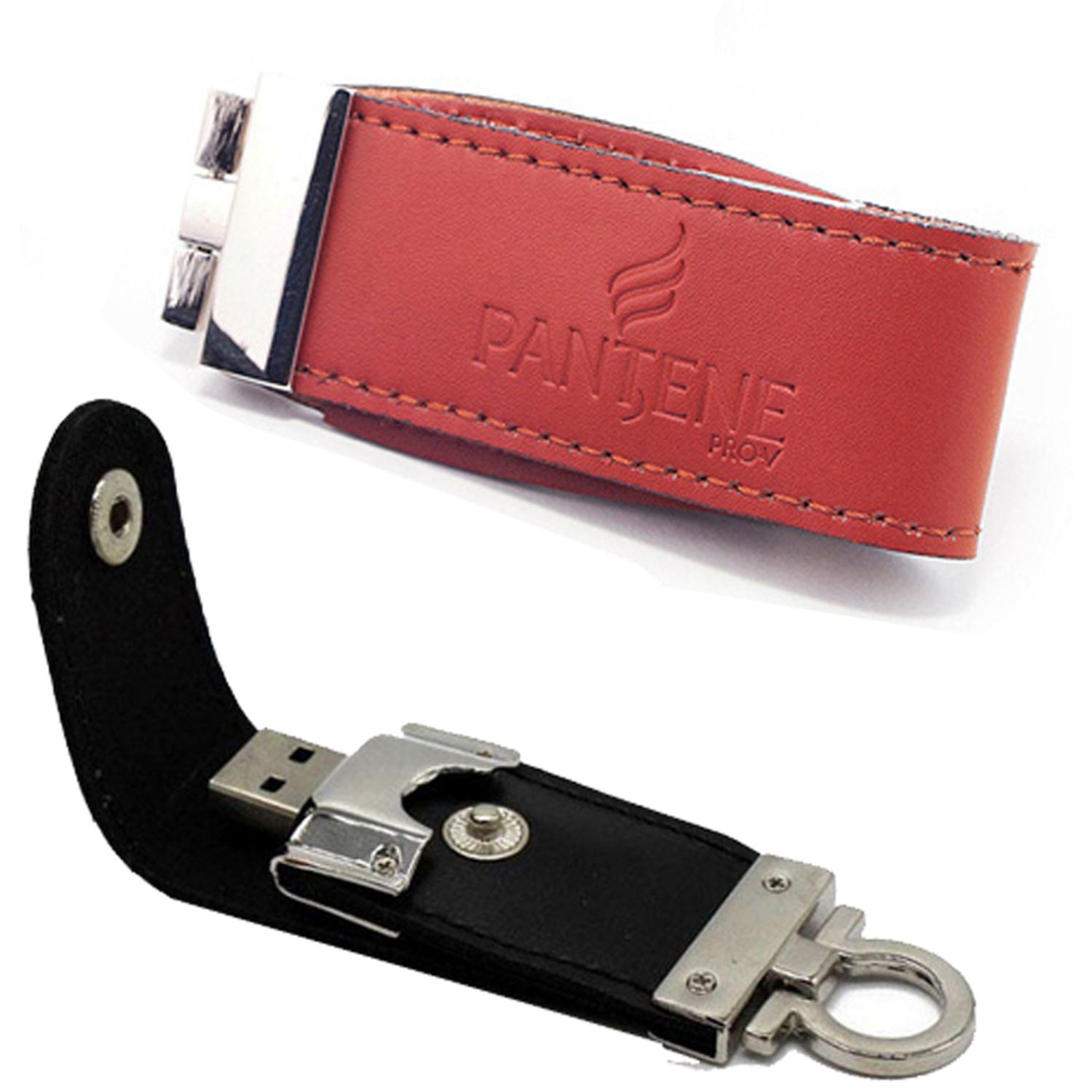 Jersey Leather USB with Keychain 2