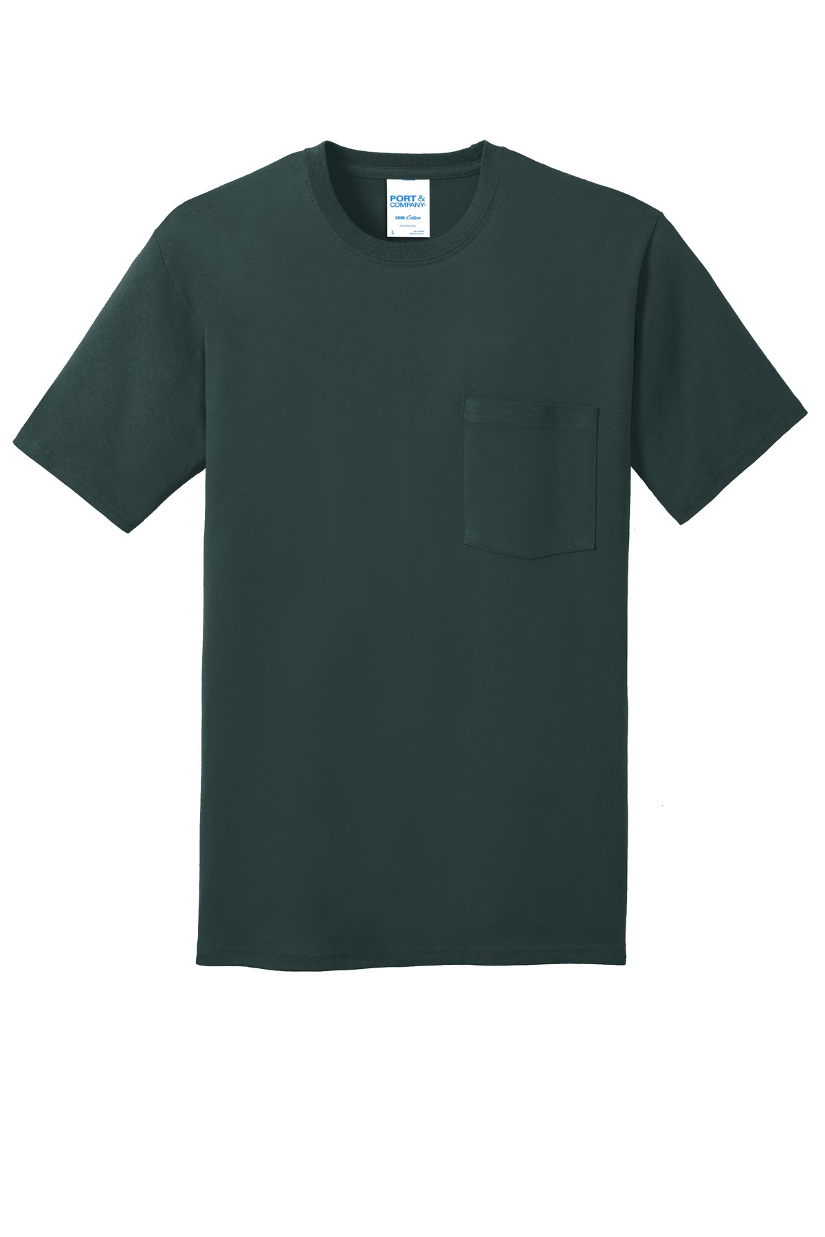 Port & Co Core Cotton Pocket Tee. PC54P 97