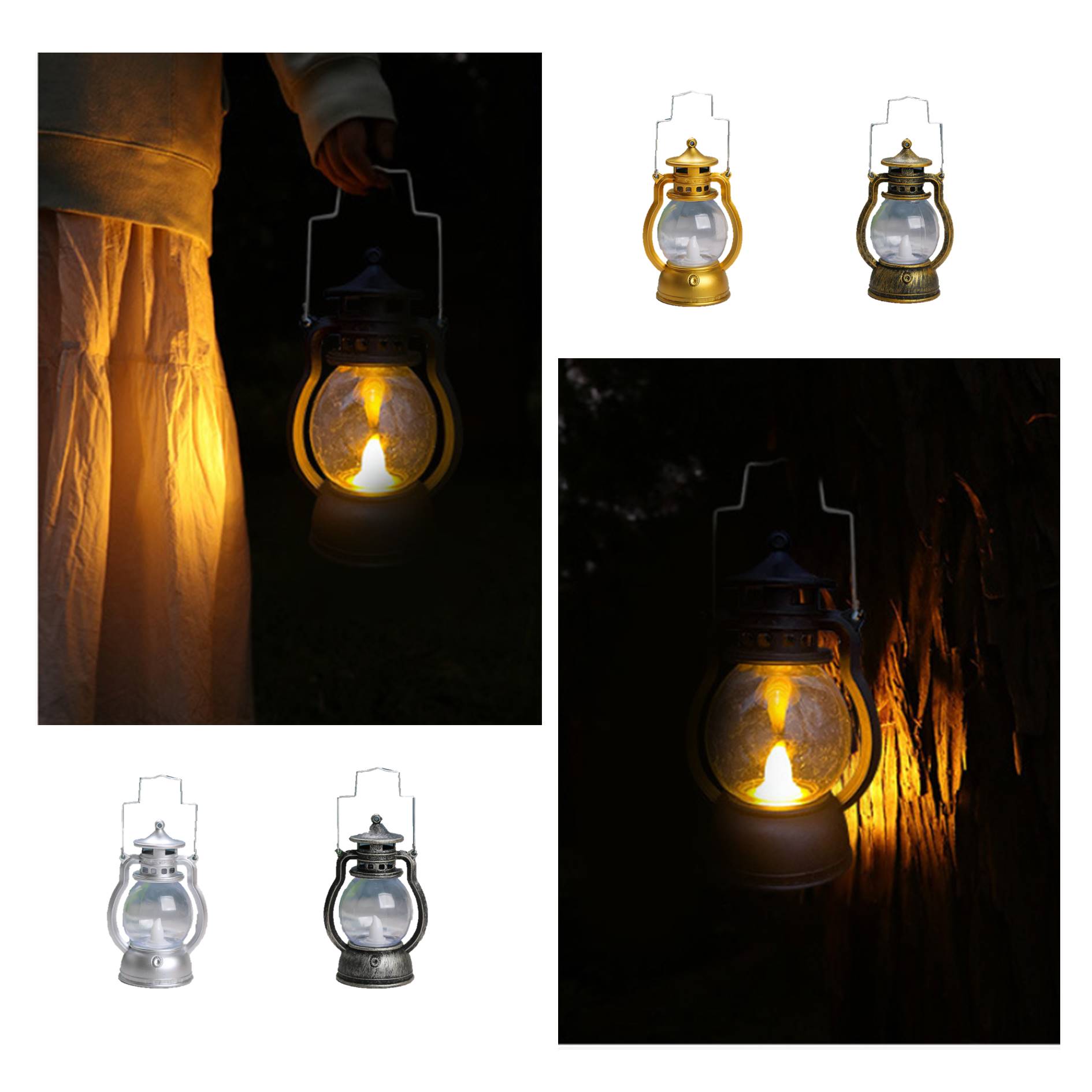 Portable LED Retro Light Camping Lantern 3