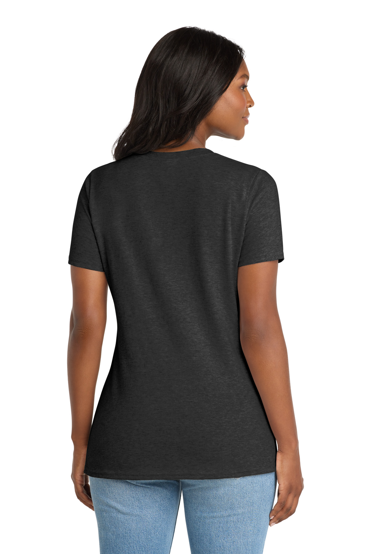 Port & Co Women's Core Cotton V-Neck Tee. LPC54V 97