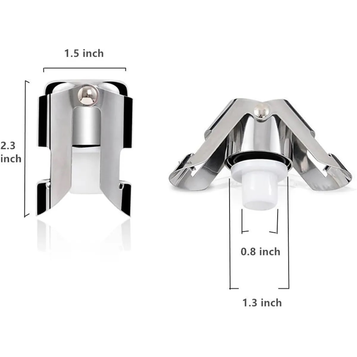 Stainless Steel Champagne Sealer Stopper 2