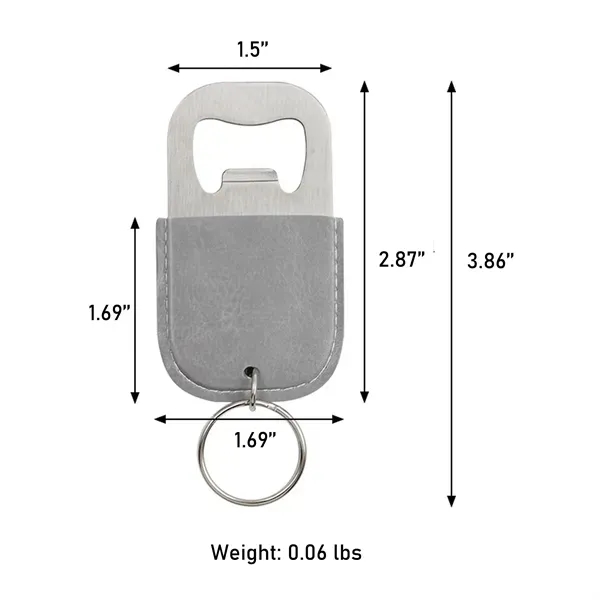 Leather Keychain Bottle Opener - Multi-functional Accessory 7