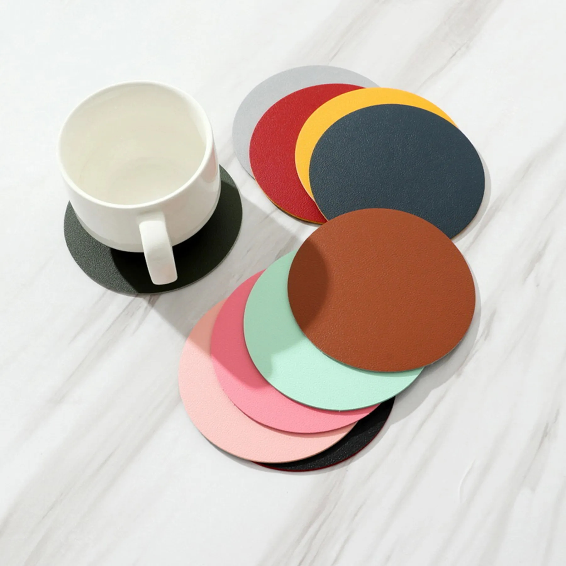4" Round PVC Coaster 2