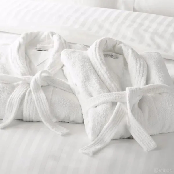 Custom Organic Cotton Hotel Bathrobe Set 4