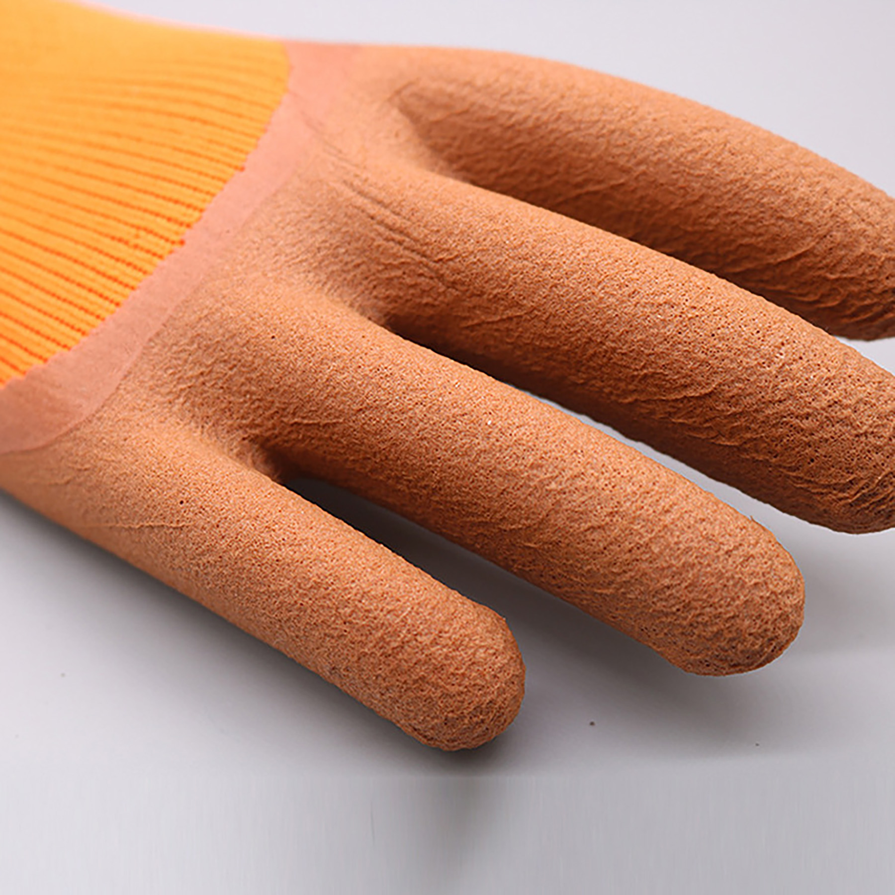 Nylon Safety Working Gloves with Knit Wrist Cuff 4