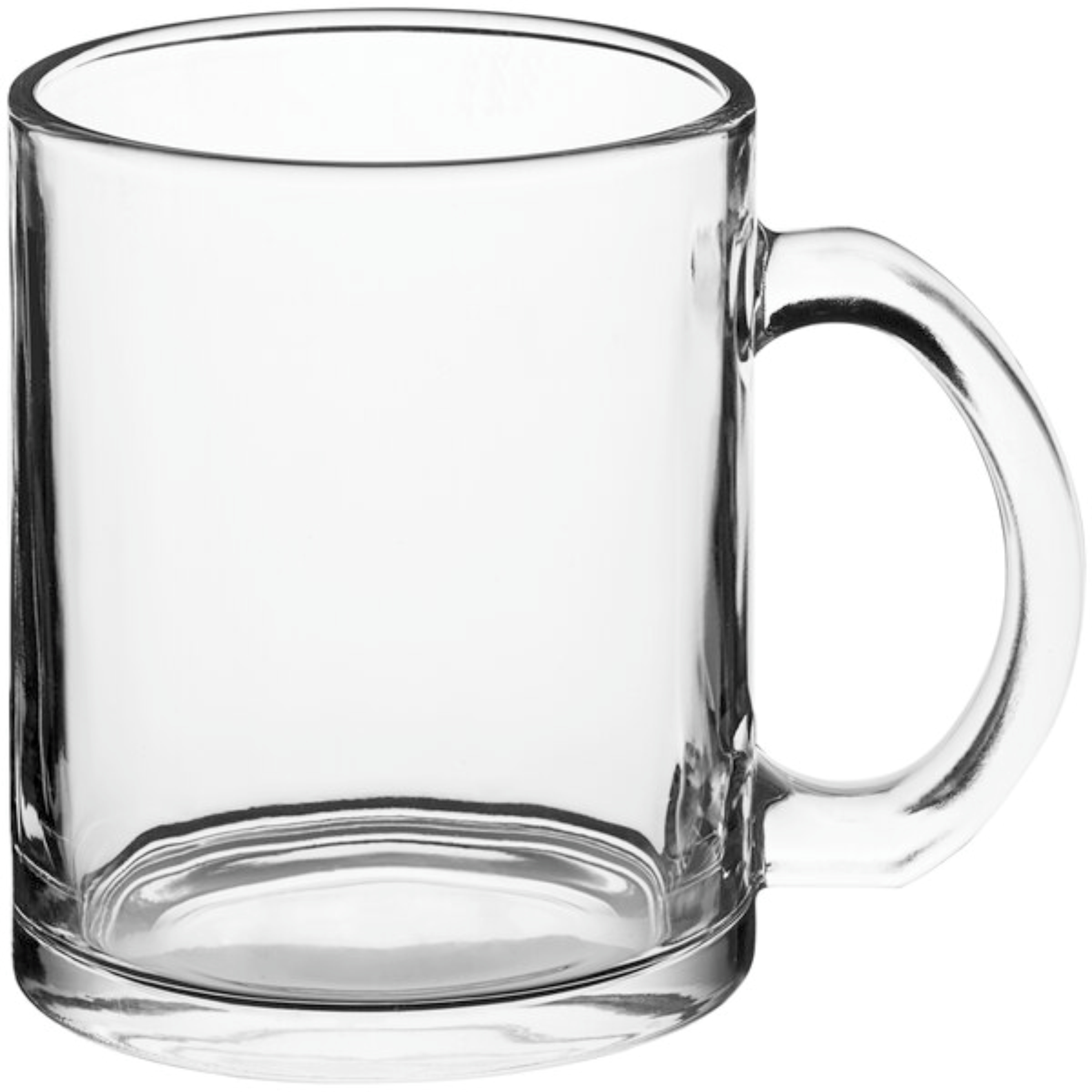Acopa 12 oz Clear Glass Coffee Mug 3