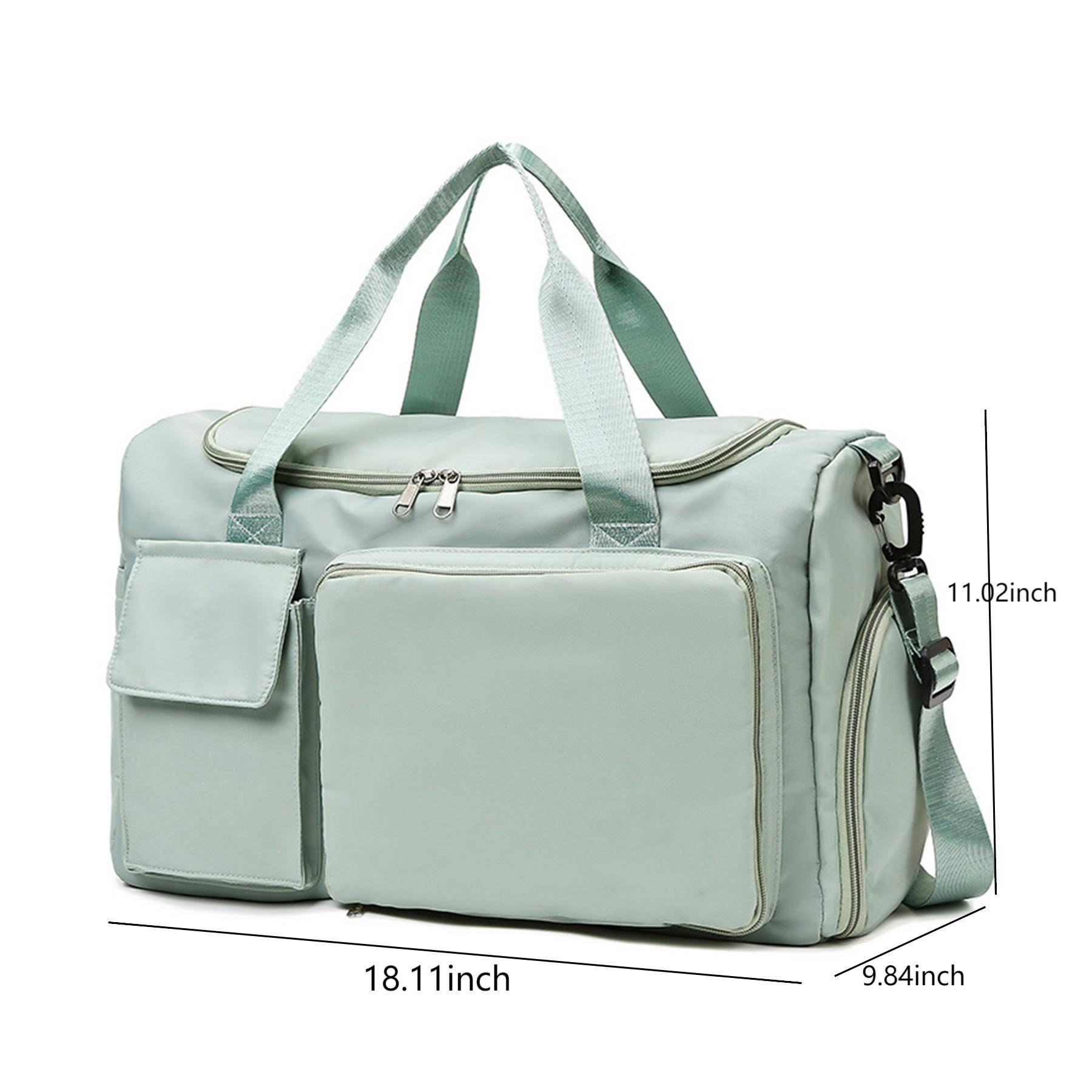 Oxford Foldable Travel Duffel Bag With Shoes Compartment 7