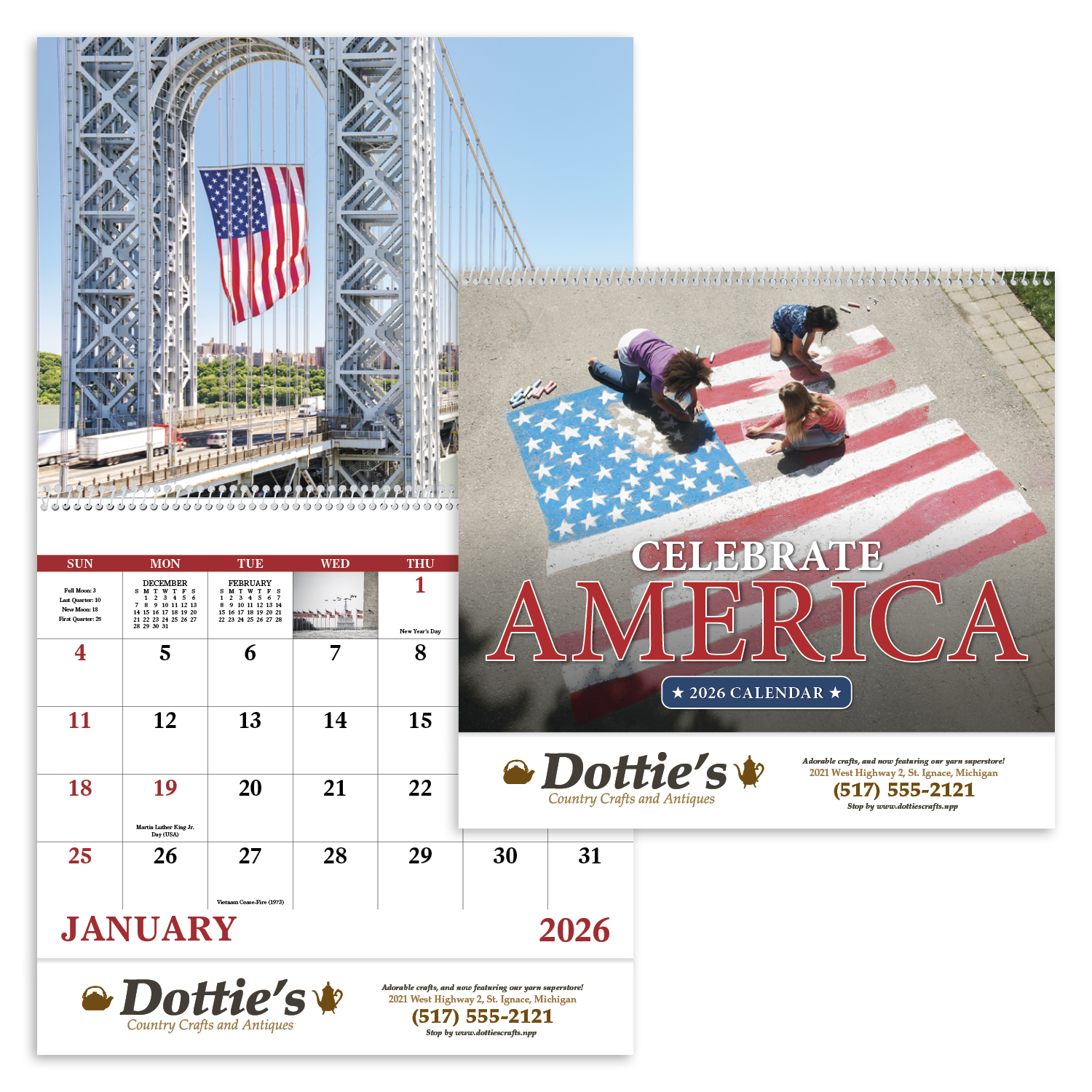 Good Value™ Celebrate America - Spiral Calendar 50