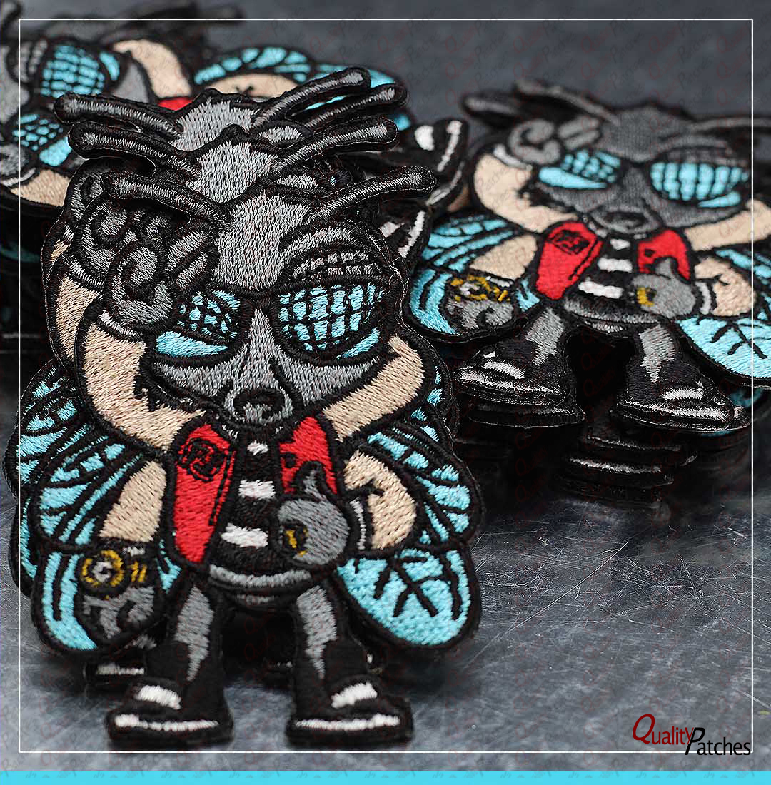Custom Die Cut Embroidered Patches 16