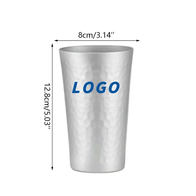 Hammered Cold Drink Aluminum Cup 3