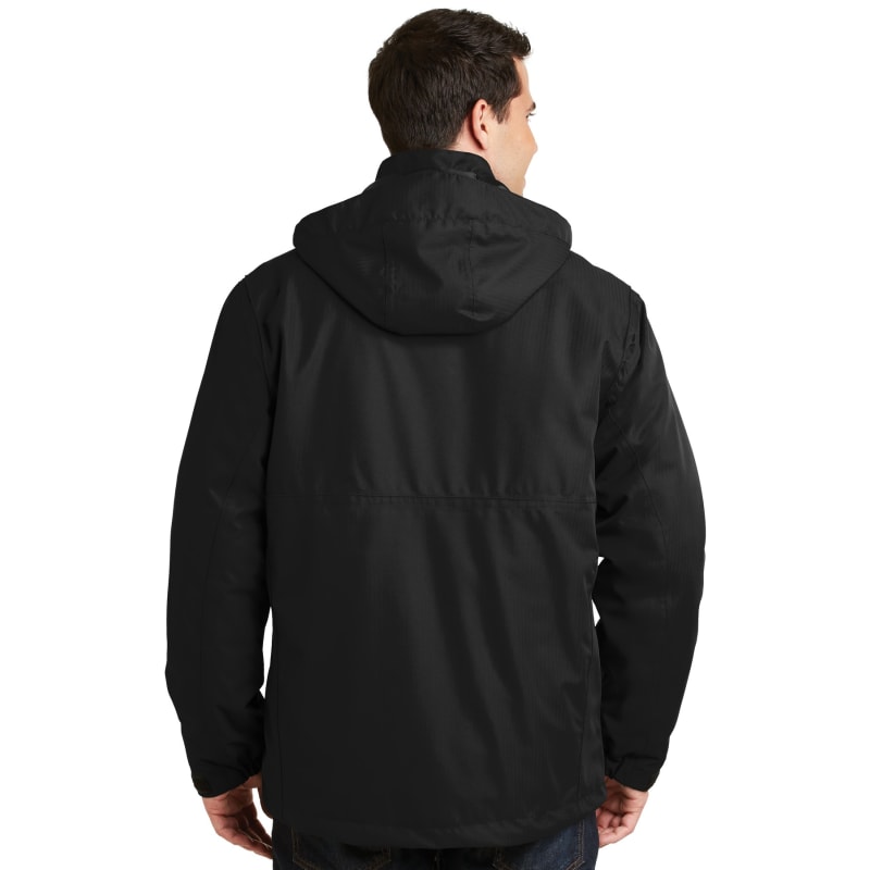 Port Authority Herringbone 3-in-1 Parka. 3