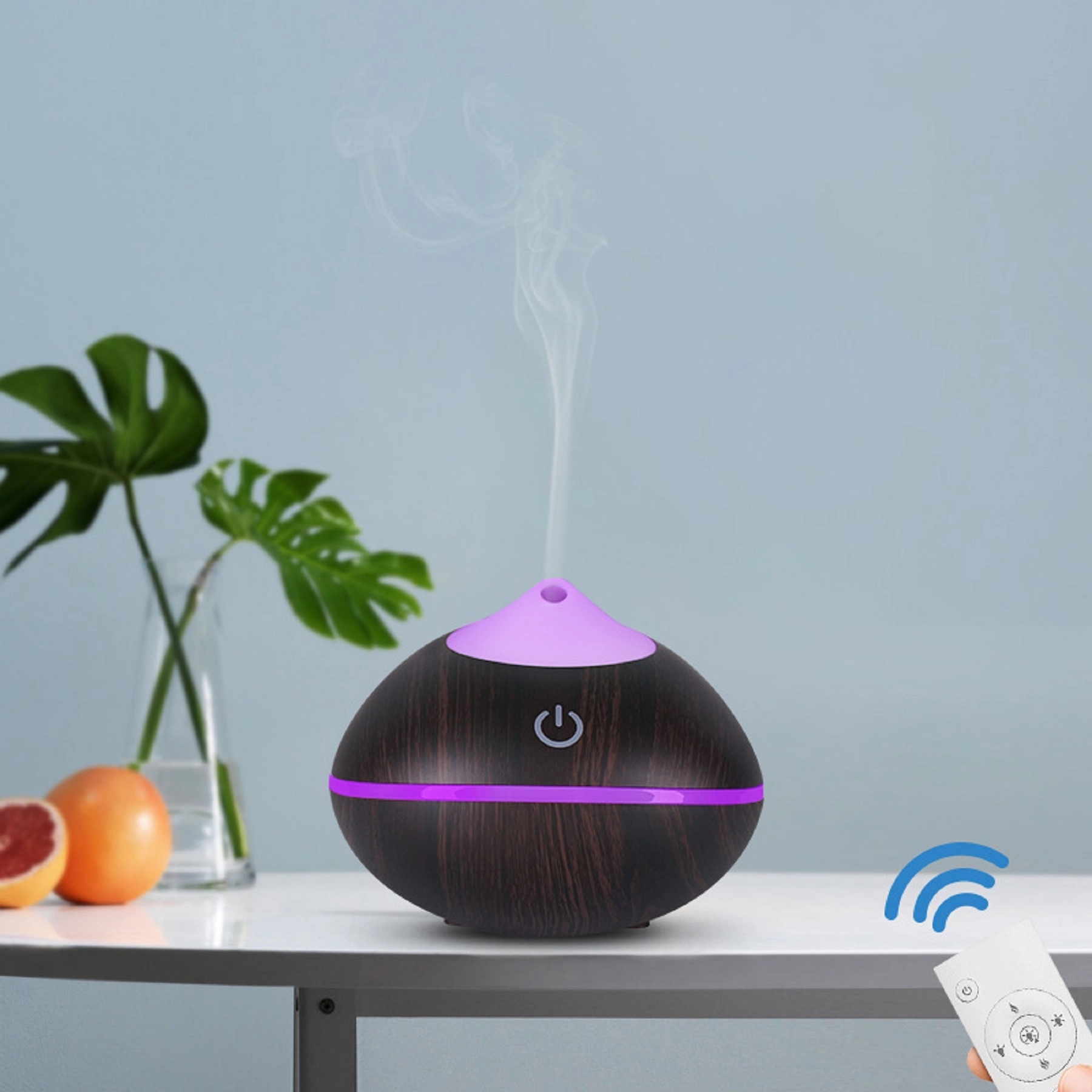 200 ml Wood Grain Aroma Diffuser Humidifier for Home 6