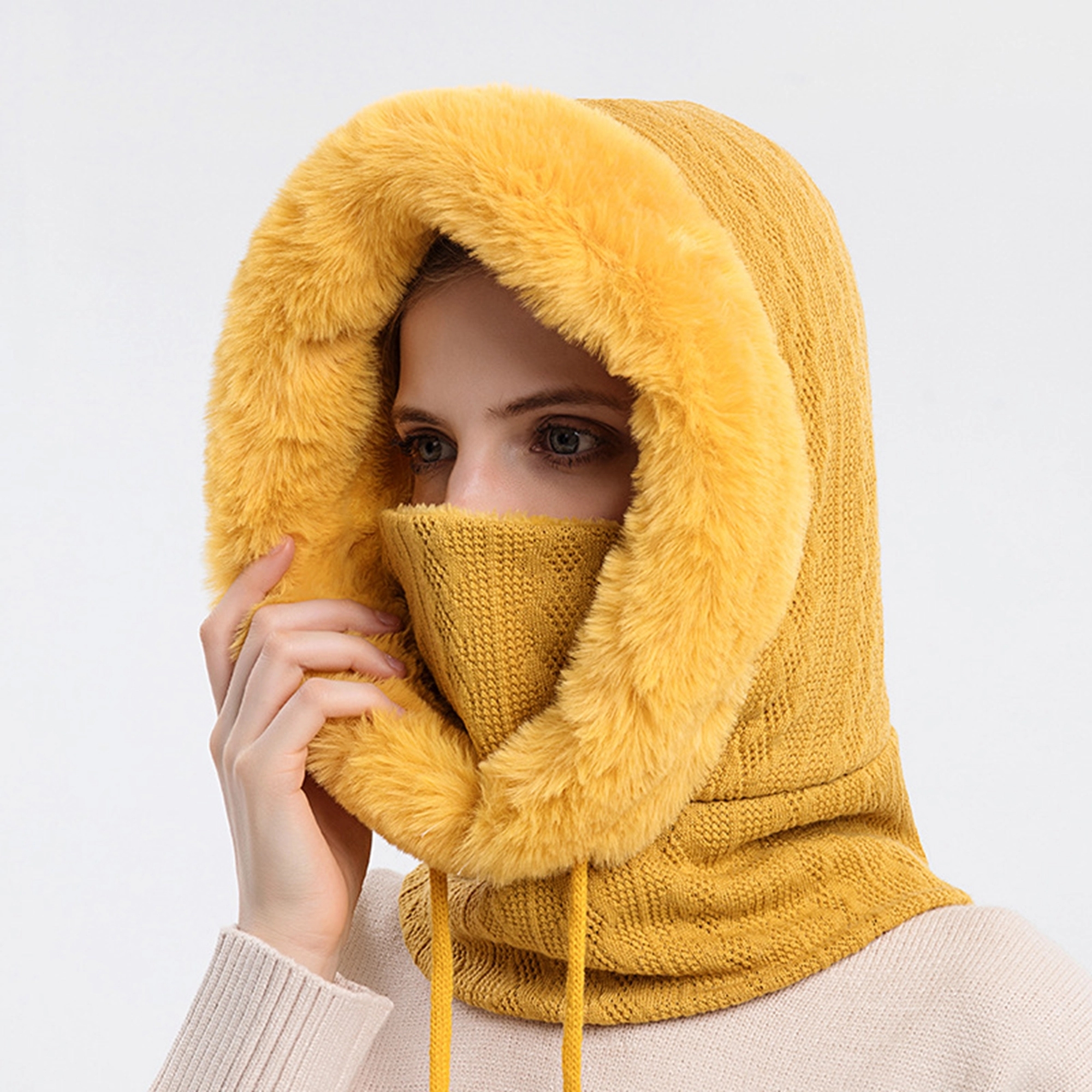 Winter Cycling Cap Unisex Windproof Ski Hat 5