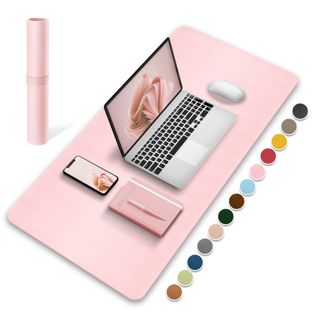 Multicolor double-sided leather mouse pad 3