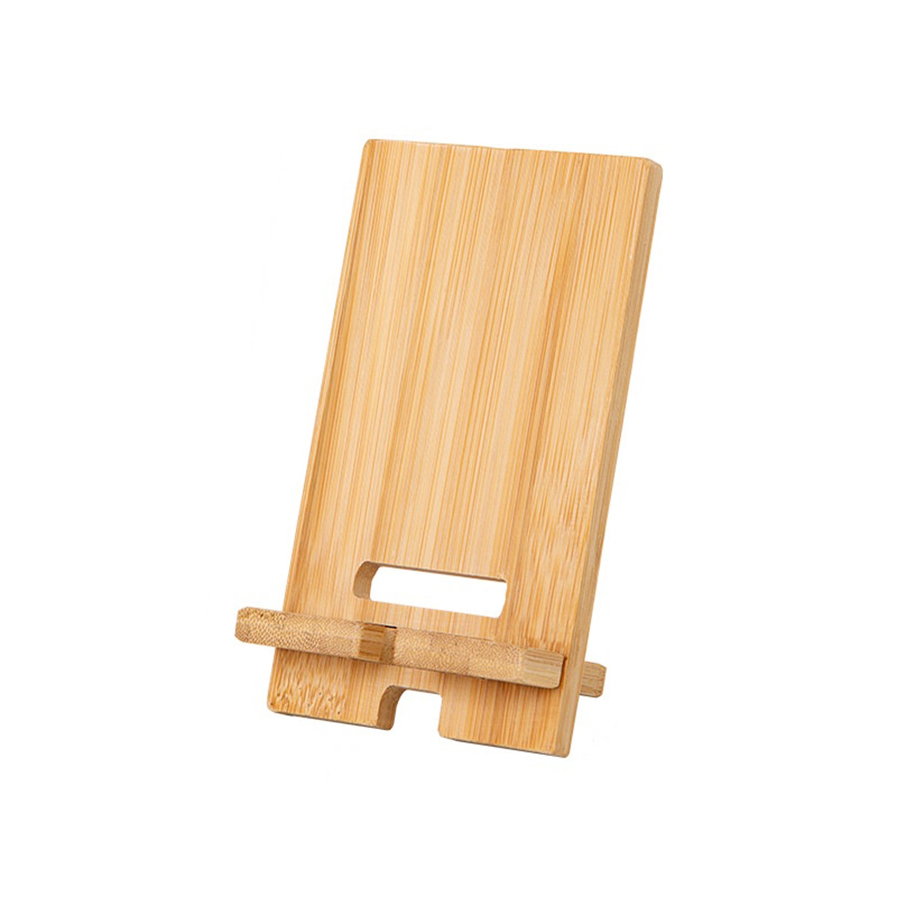 Bamboo Cell Phone Stand 2