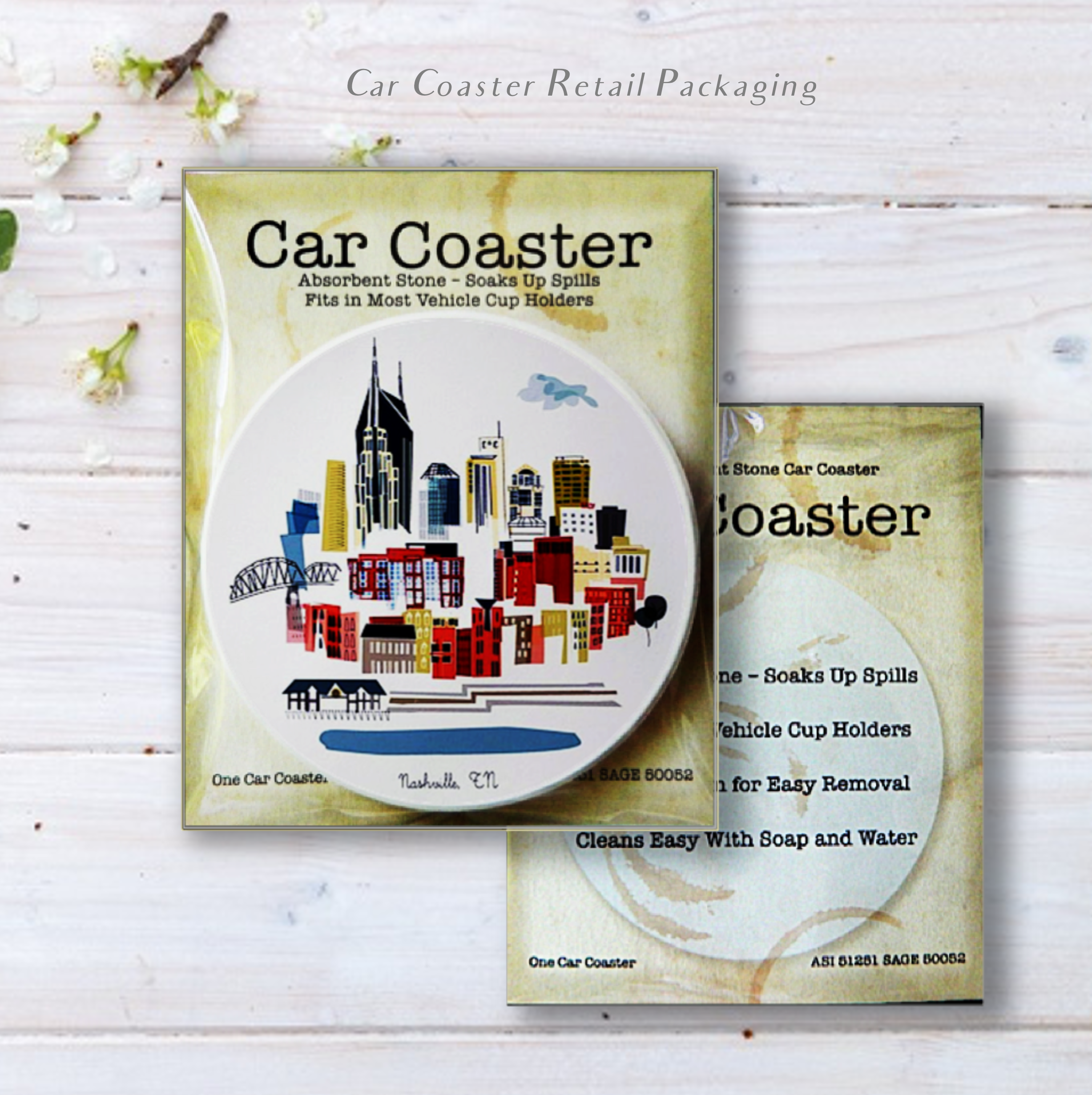 Car Coaster in Retail Packaging 8