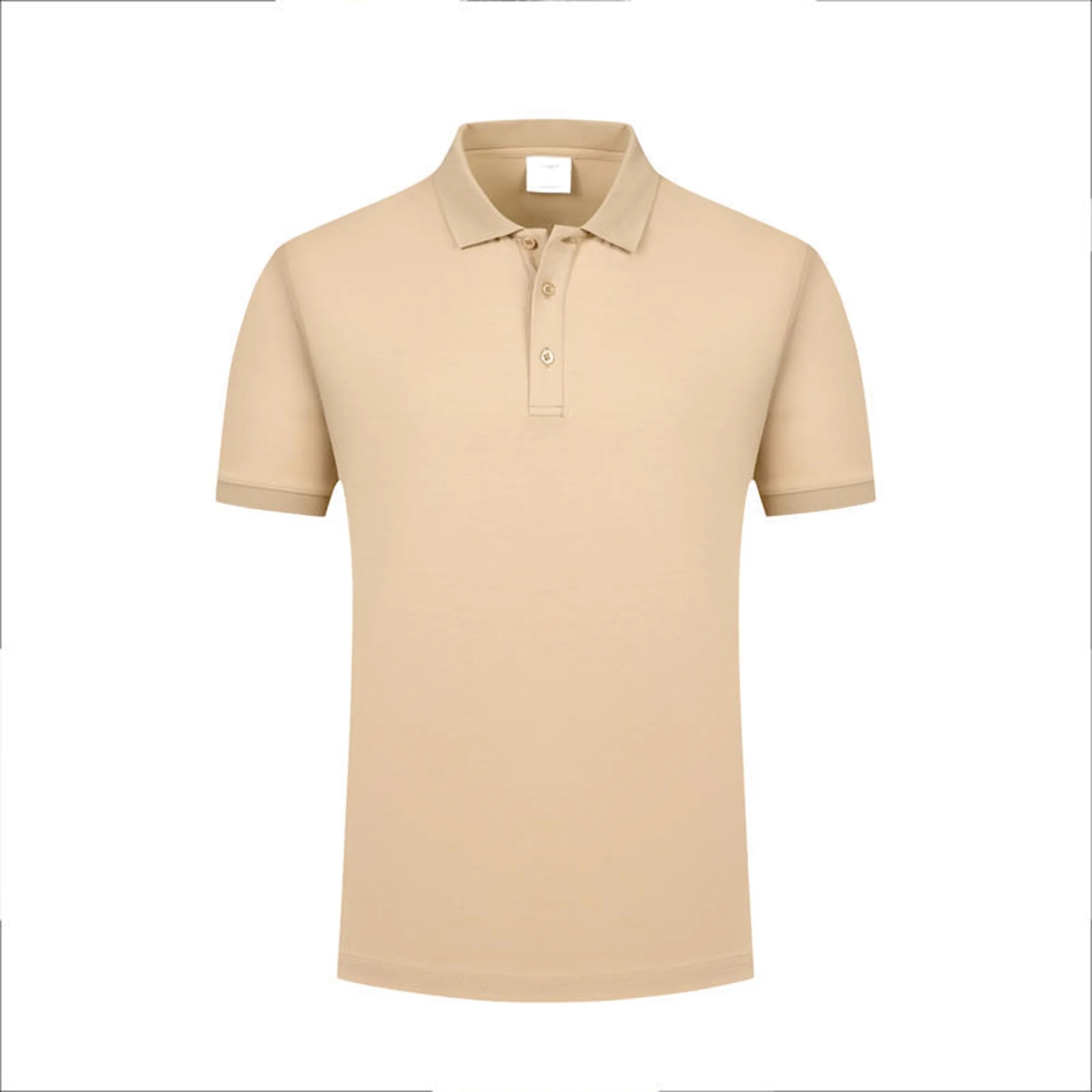 Mercerized Cotton Polo Lapel Short Sleeve Shirt 14