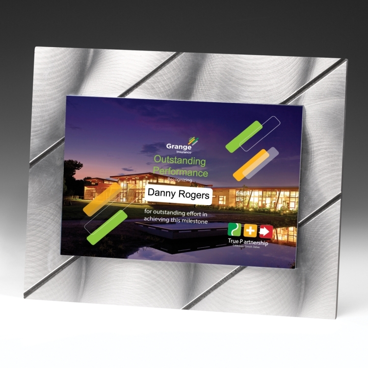 Striped Visionary Plaque (8" x 10" x 3/8") - 4 Color Process 4