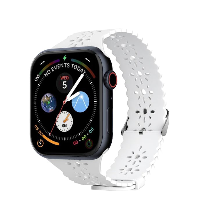 Apple Watch Lace Bands - White Silicone 38mm/40mm/41mm 2